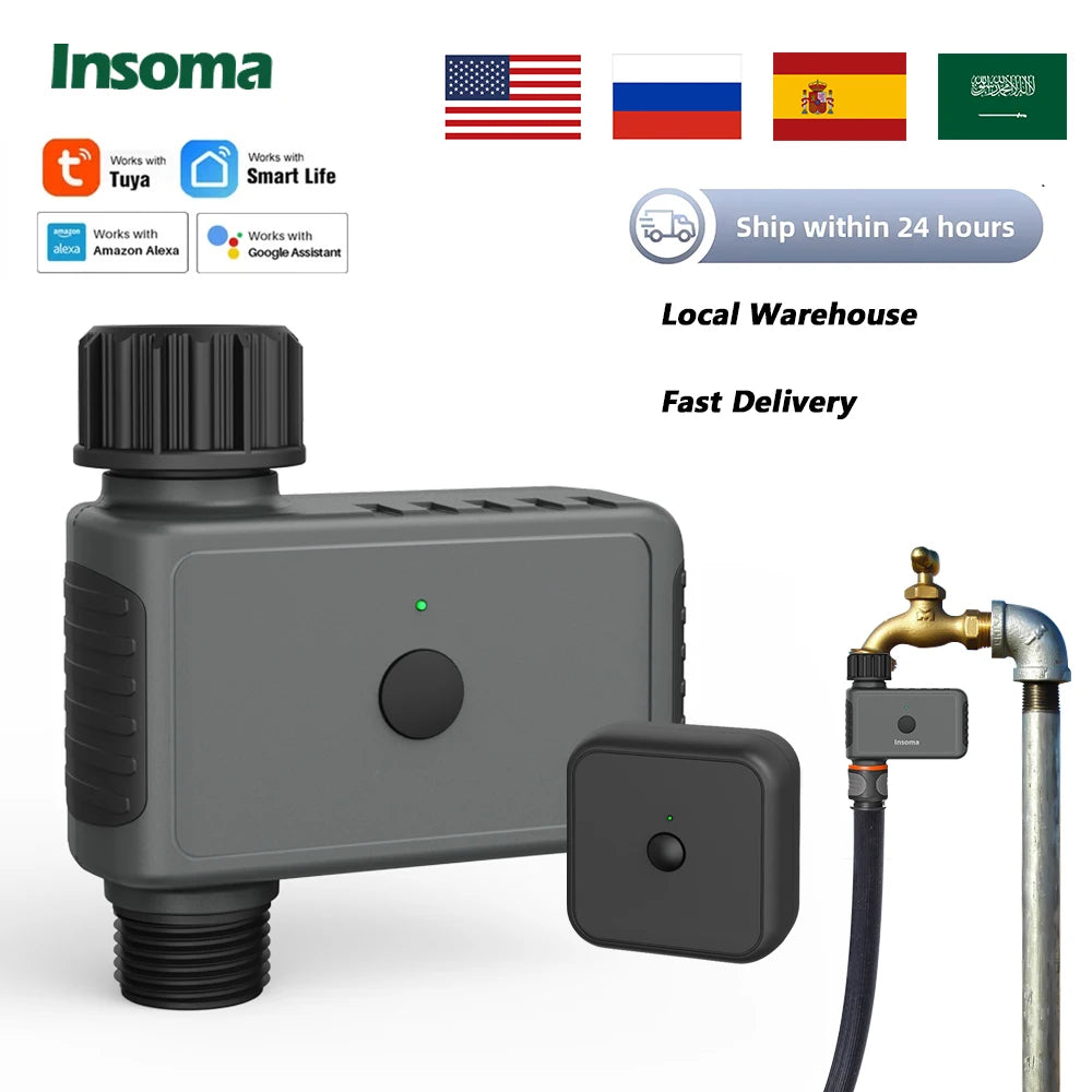 Insoma WiFi Automatic Sprinkler Timer Garden Smart Irrigation With Alexa