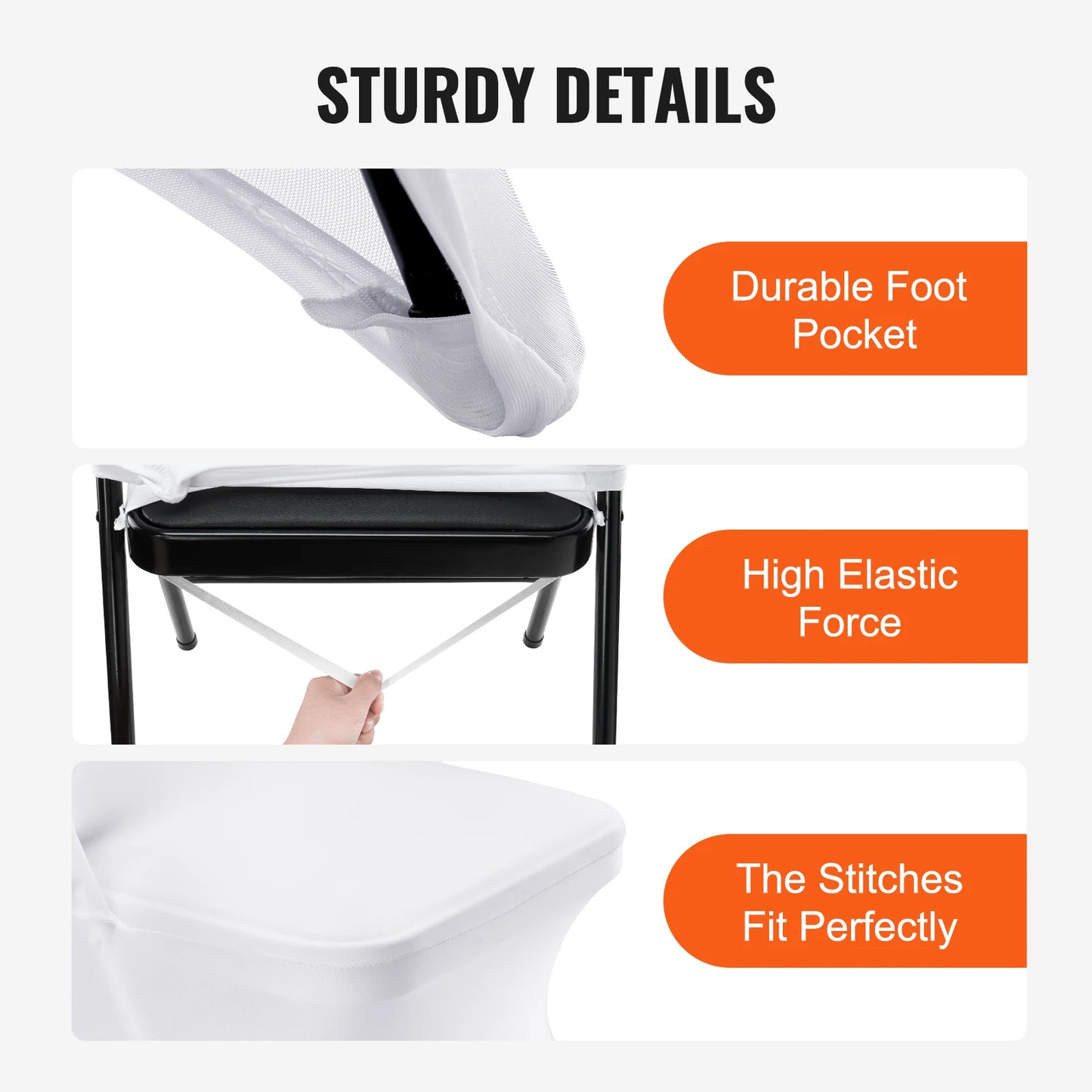 SucceBuy Spandex Stretch Chair Covers For Wedding Banquet Party