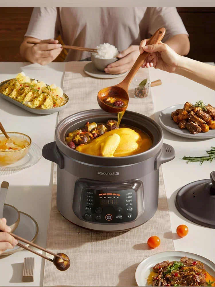220V Fully Automatic Electric Stew Pot Ceramic Soup Pot Household Purple Clay Stew Cup  Cooking Home Appliances for Kitchen DD