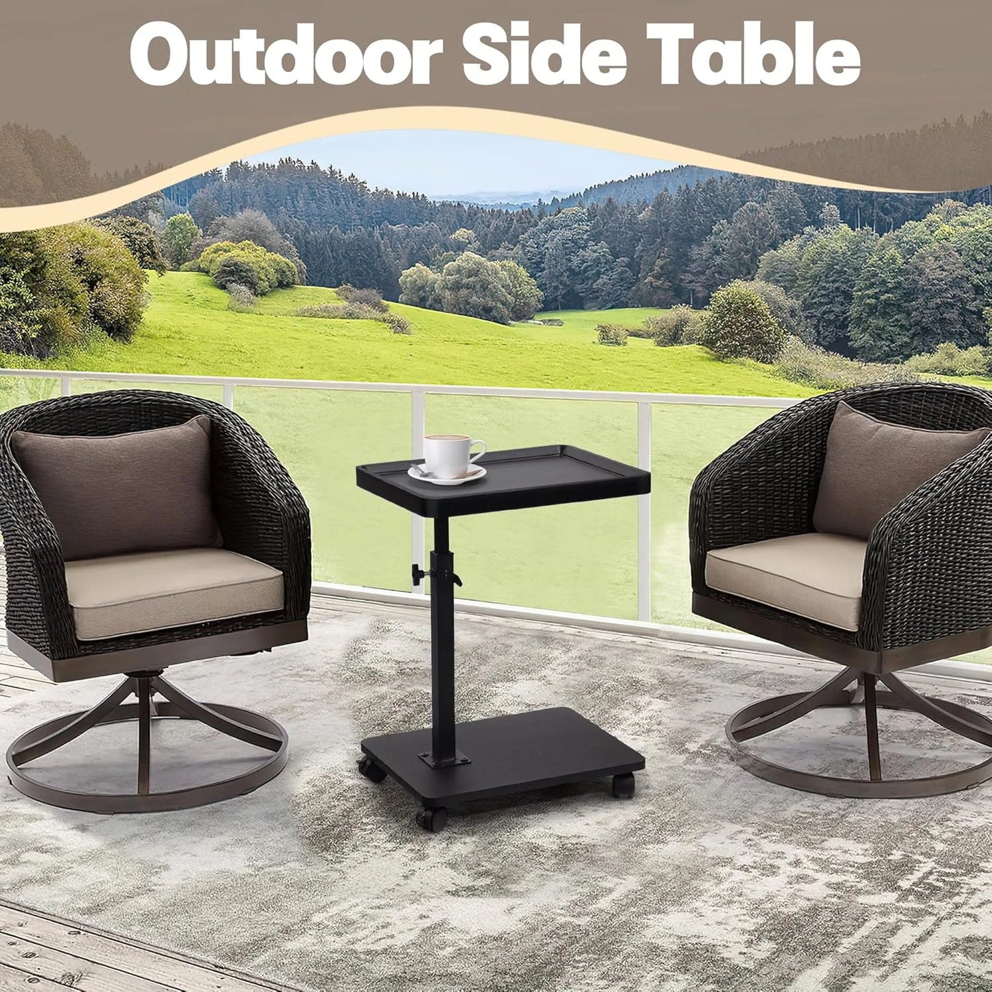 Side Table With Wheel C Shaped Living Room Sofa Side Cabinet Mobile Coffee Table Simple Small Square Table Bedroom Bedside Table