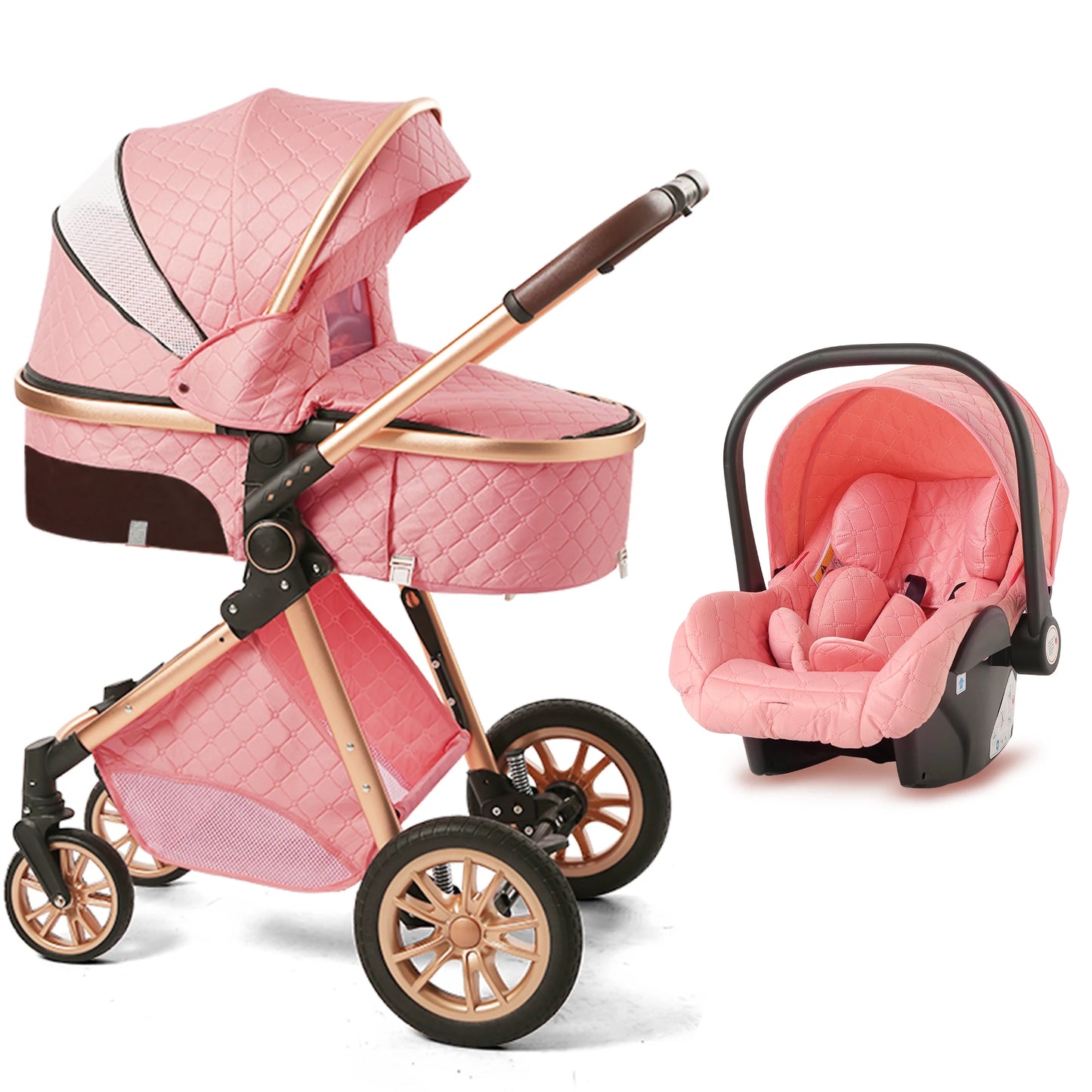 Vista Three In One Stroller Luxury Pram With Reversible Parent Facing Seat