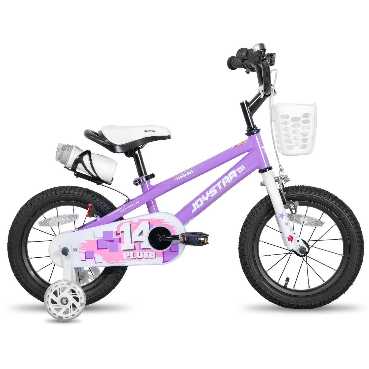 JOYSTAR 12 14 16 18 20 Kids Bike With Light Up Training Wheels For Ages 3 To 12