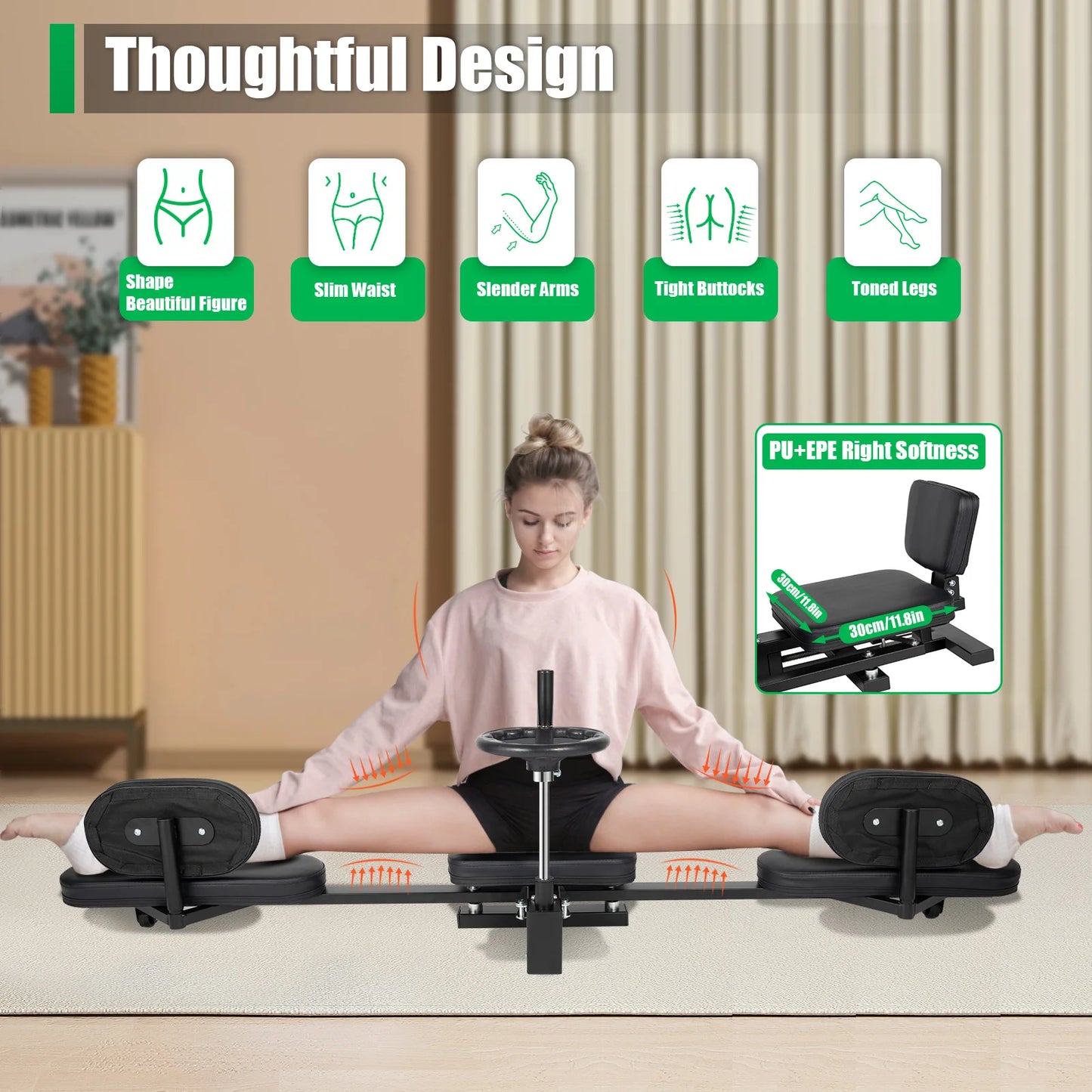 3 Bar Leg Stretching Machine Heavy Duty Leg Flexibility Gymnastics Yoga