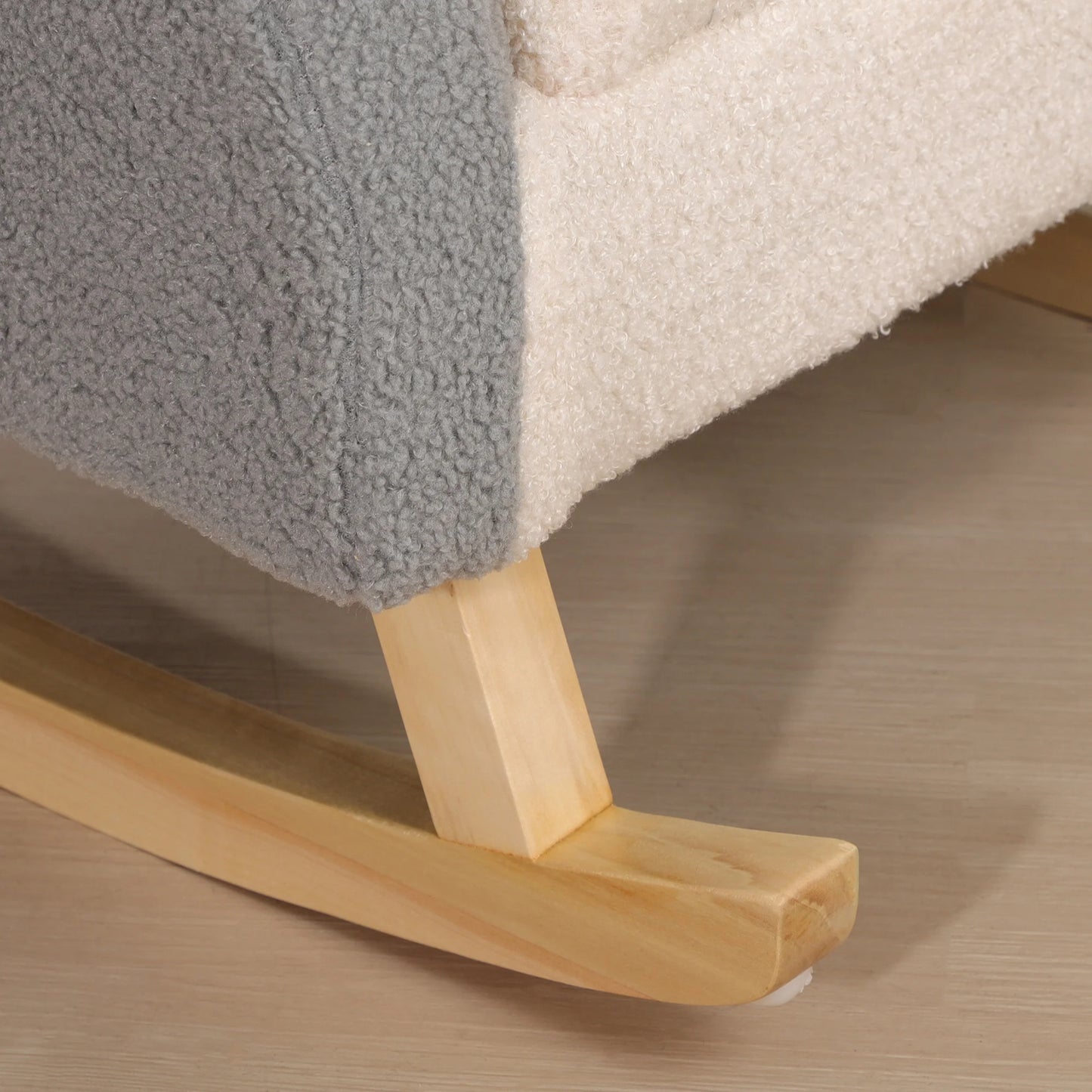 Rocking Toddle Sofa Chair Gray For Nursery Playroom And Bedroom