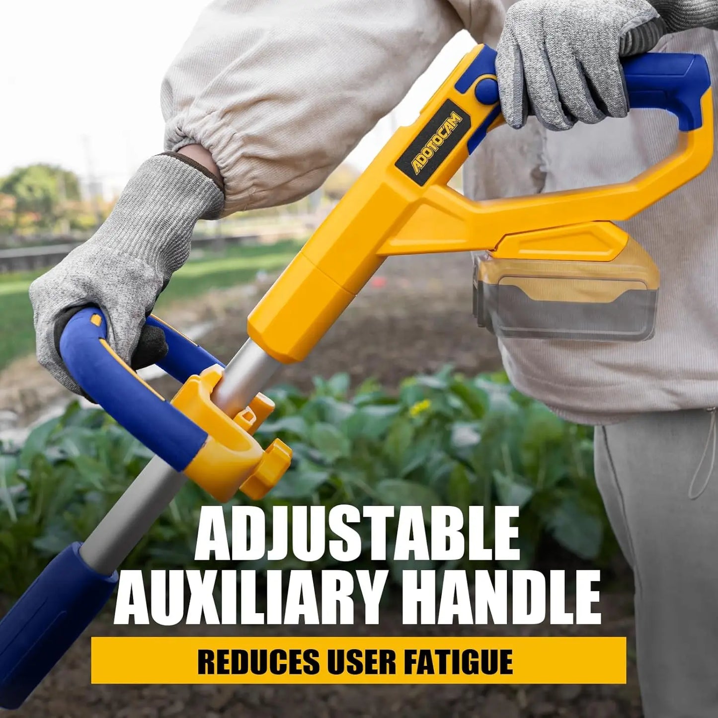 Cordless Garden Cultivator With 360 RPM 9 Inch Wide 7 Inch Deep Battery Powered