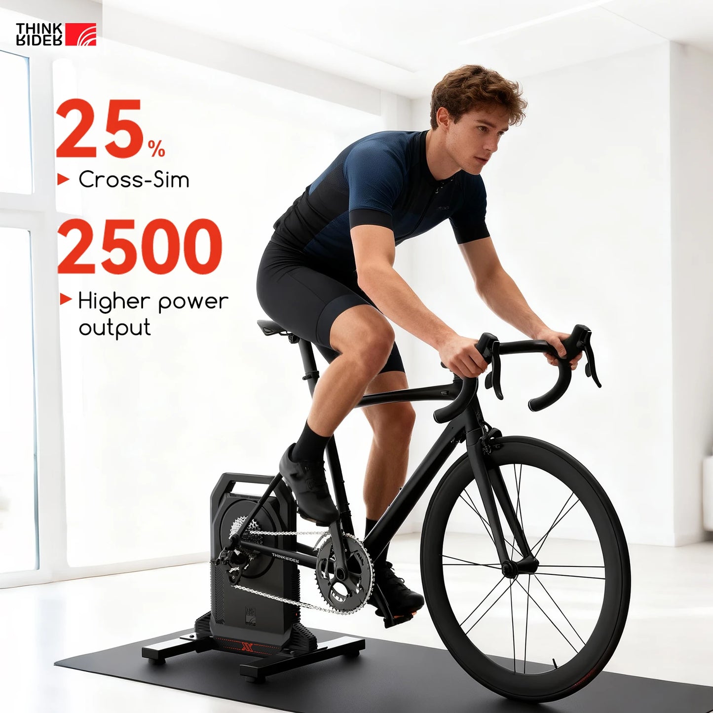 ThinkRider XXPRO Direct Drive Smart Bike Trainer 2500W Indoor Cycling