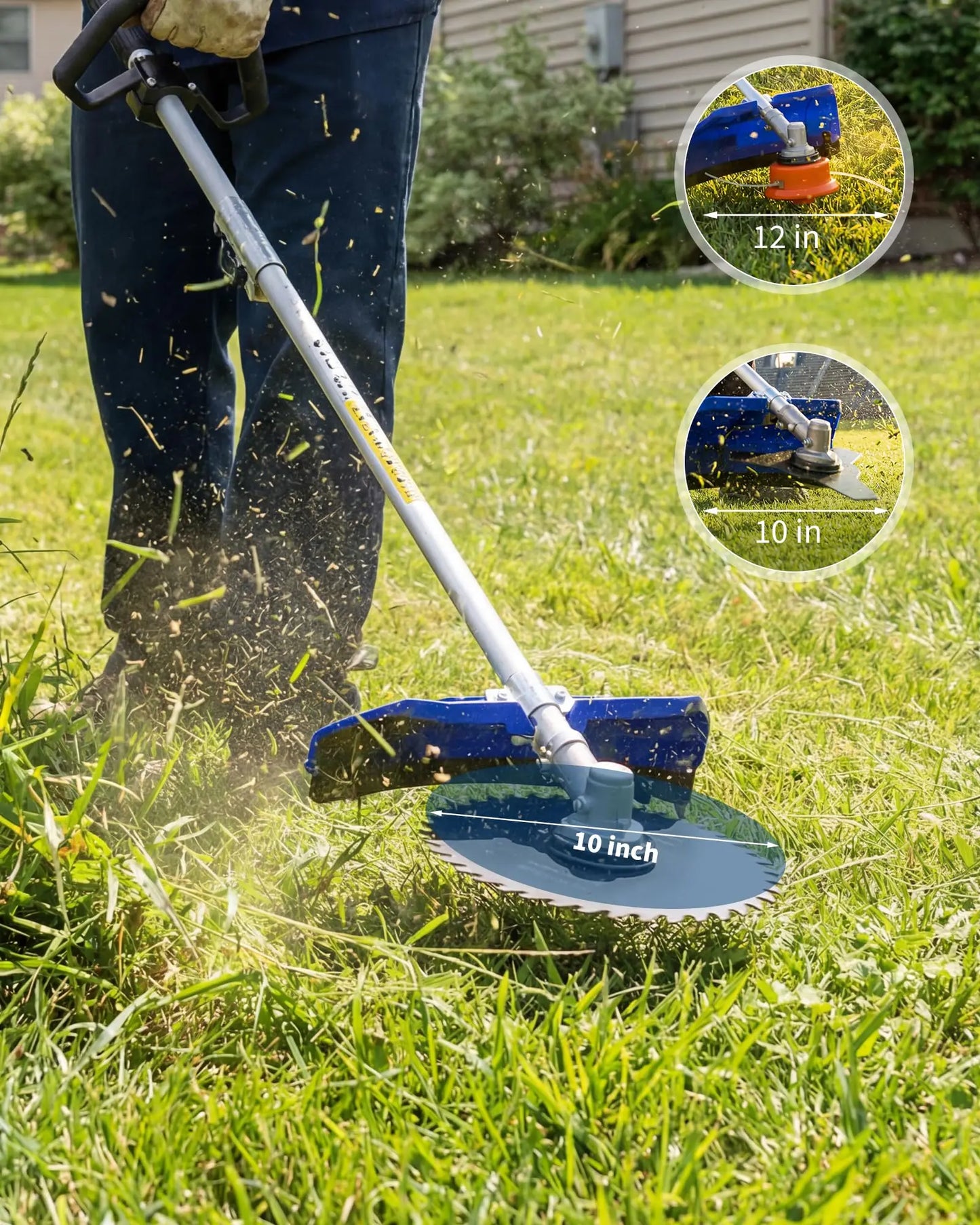 43cc 52cc Gas Weed Eater 3 In 1 Weed Wacker String Trimmer Brush Cutter