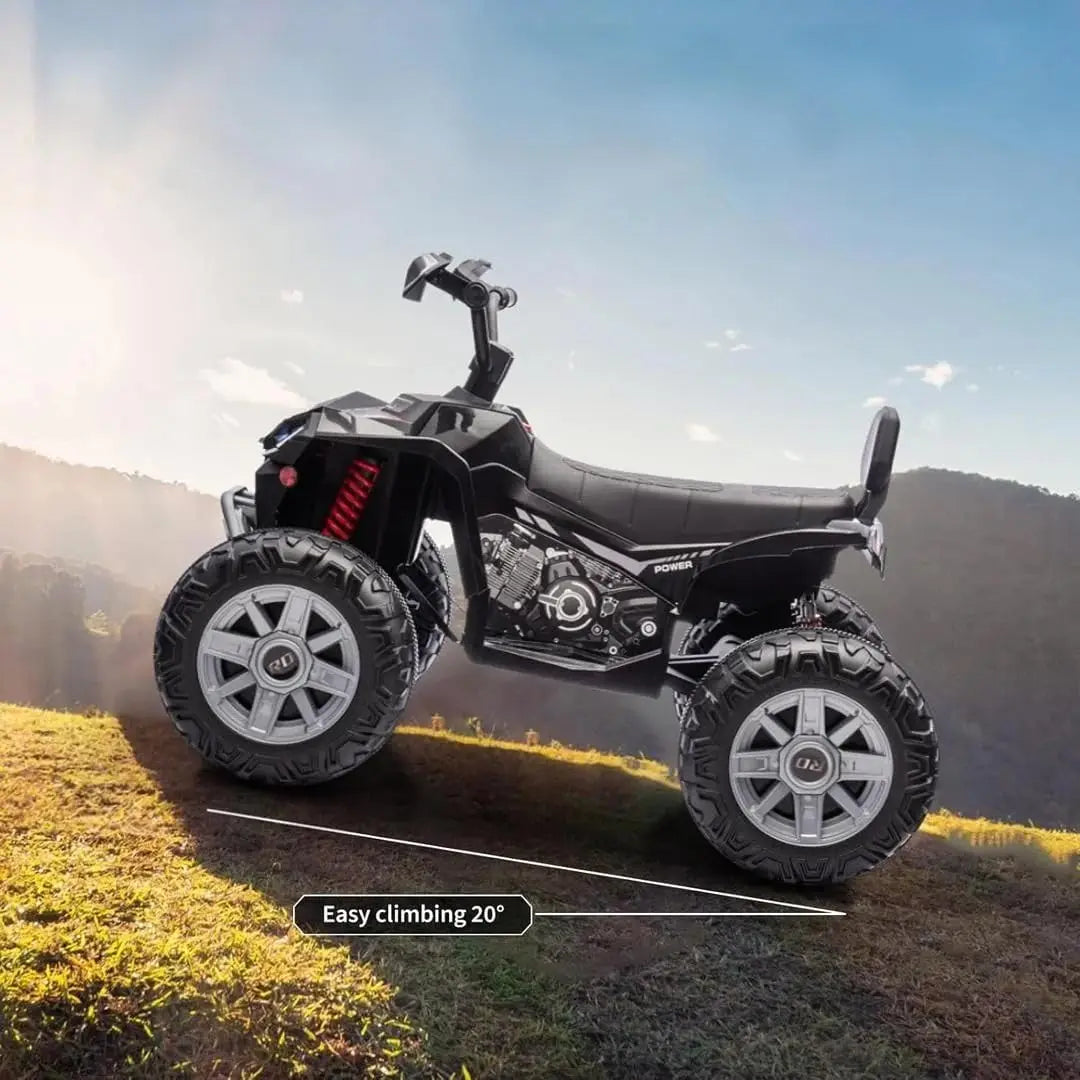 24V Kids Electric ATV Two Seater With Dual 550W Motors LED Lights Music Player