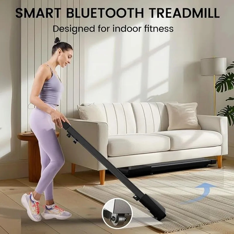 Superun 2 In 1 Home Office Walking Treadmill Two Point Five HP With App Remote