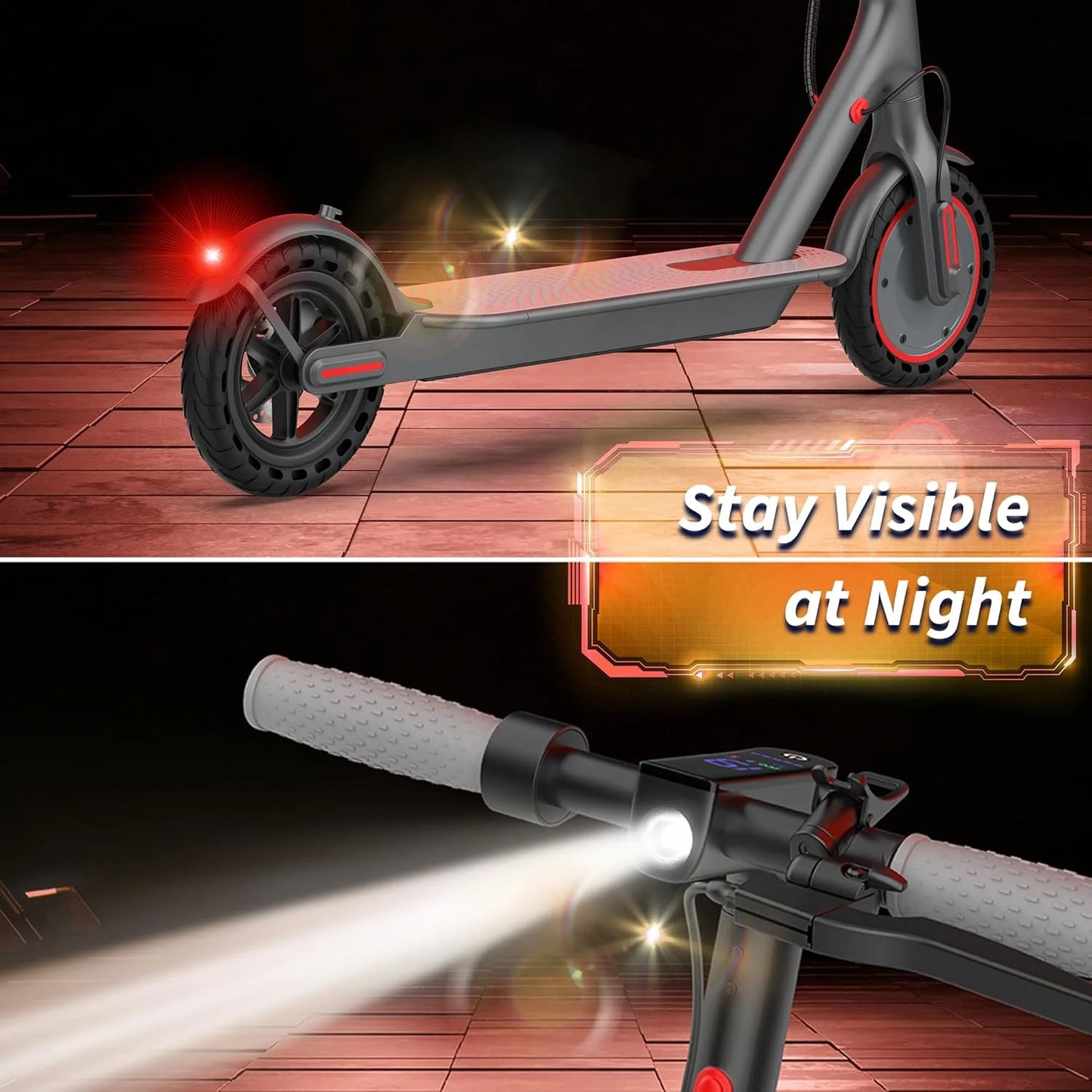 AOVOPRO ES80 350W Folding Electric Scooter Smart App Control 19mph