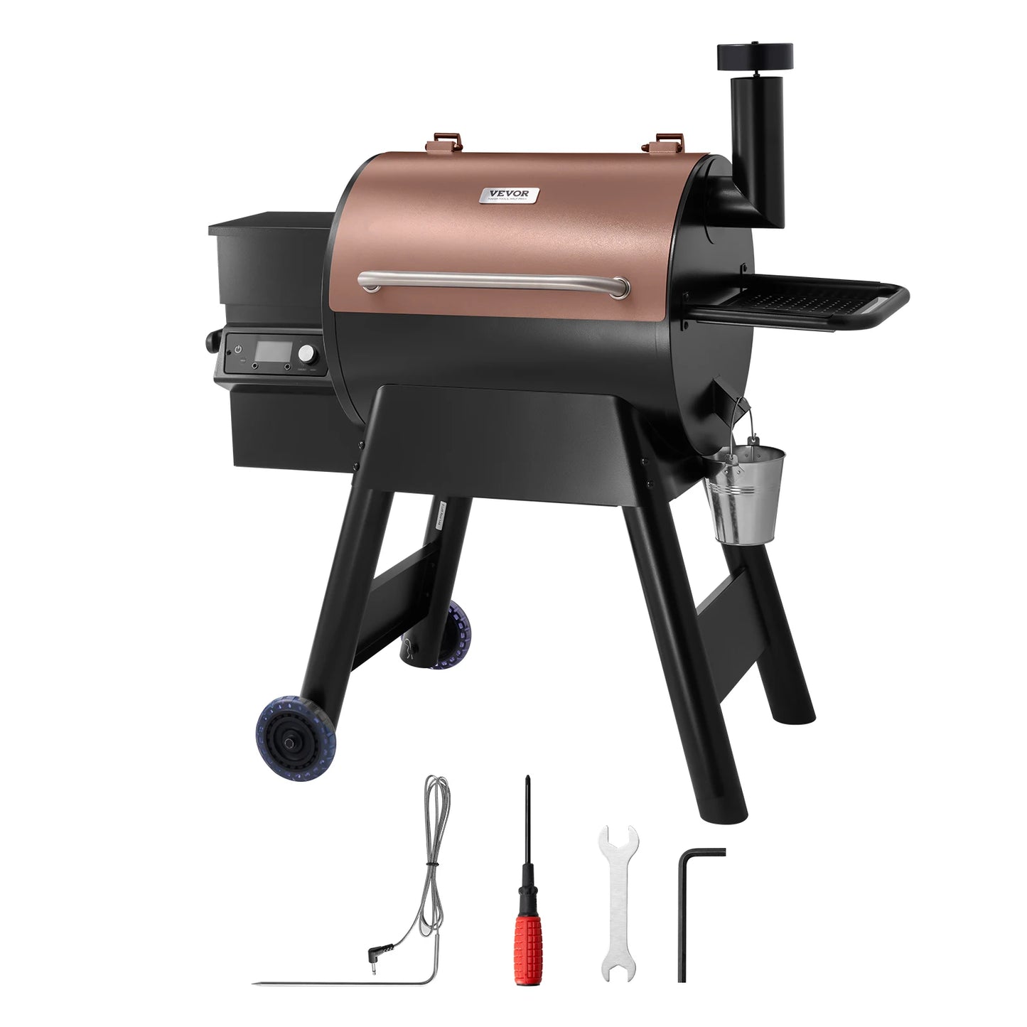 SucceBuy Wood Pellet Grill Smoker With WiFi App Control For Outdoor Cooking