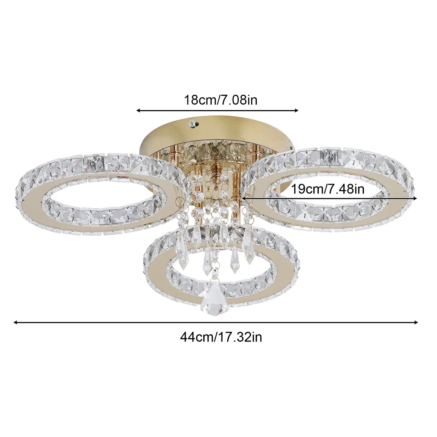 Led Ceiling Light Modern Home Decoration Crystal Chandelier Luxury Living Room BedRoom Dining Gold Ceiling Lamp lighting