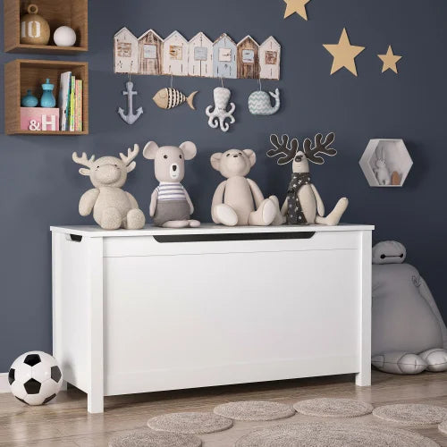 Wooden Toy Chest Playroom Kids Toy Box Storage Organizer