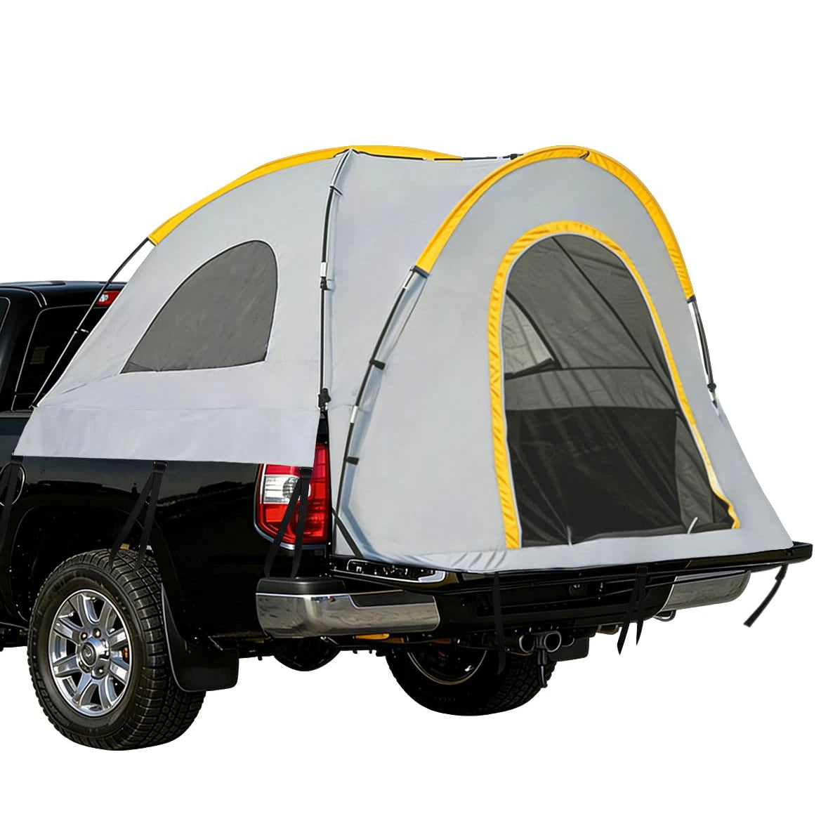 Waterproof Double Layer Truck Bed Tent With Awning 210D Oxford Fits 5 To 6 Feet