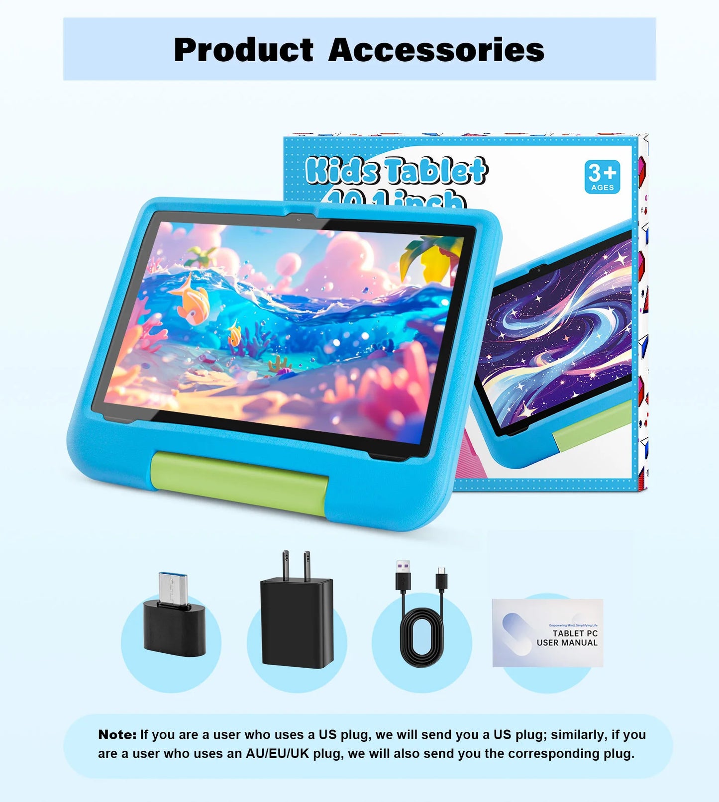 ANRY 10.1 Inch Android Tablet Octa Core 8GB RAM 64GB ROM 5000mAh Iwawa Software