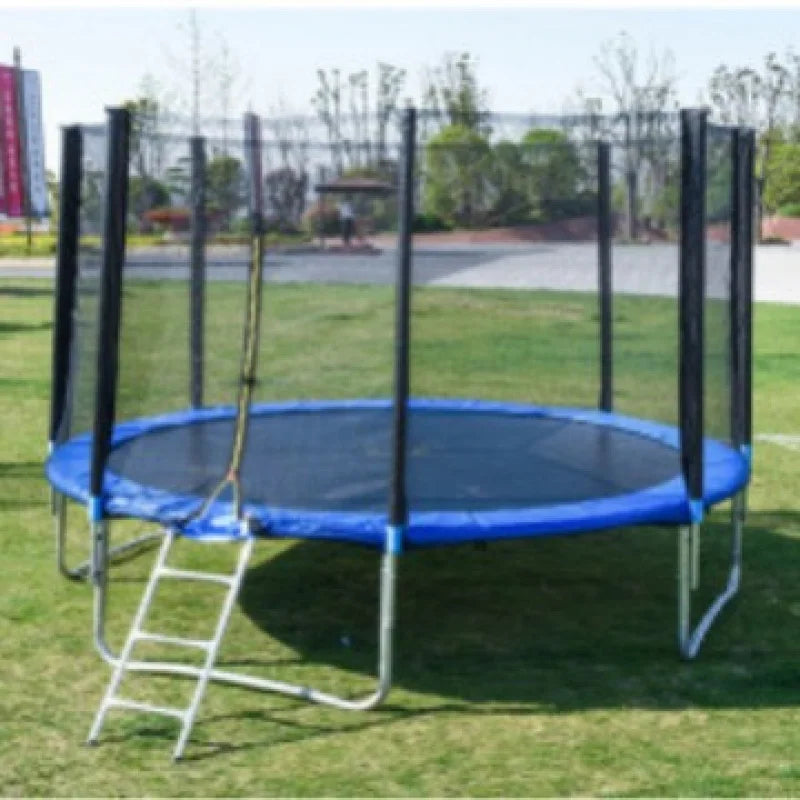 Outdoor Large Adult Trampoline With Safety Net Folding