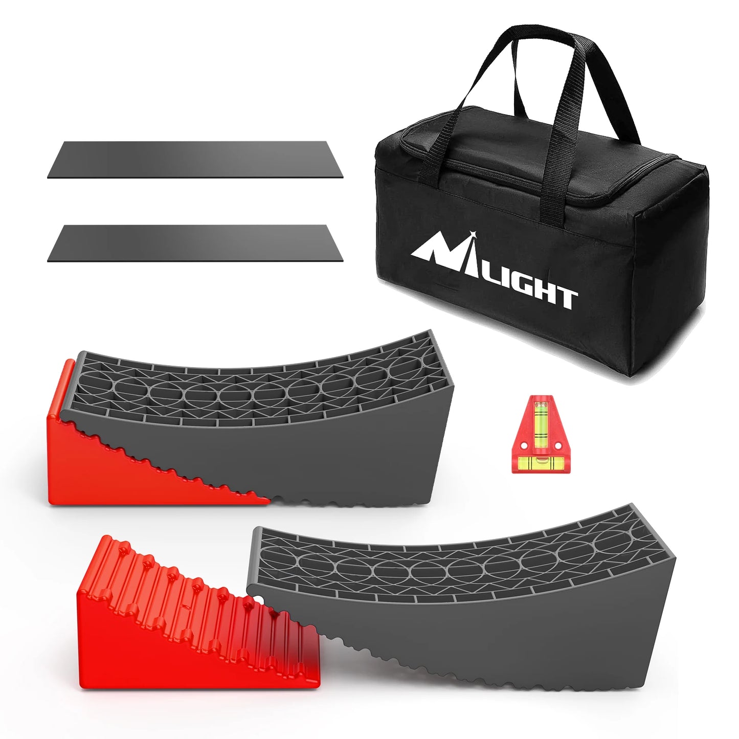 Nilight RV Leveler 2 Pack Camper Leveling Blocks Dual Axles Up To 35000 Lbs