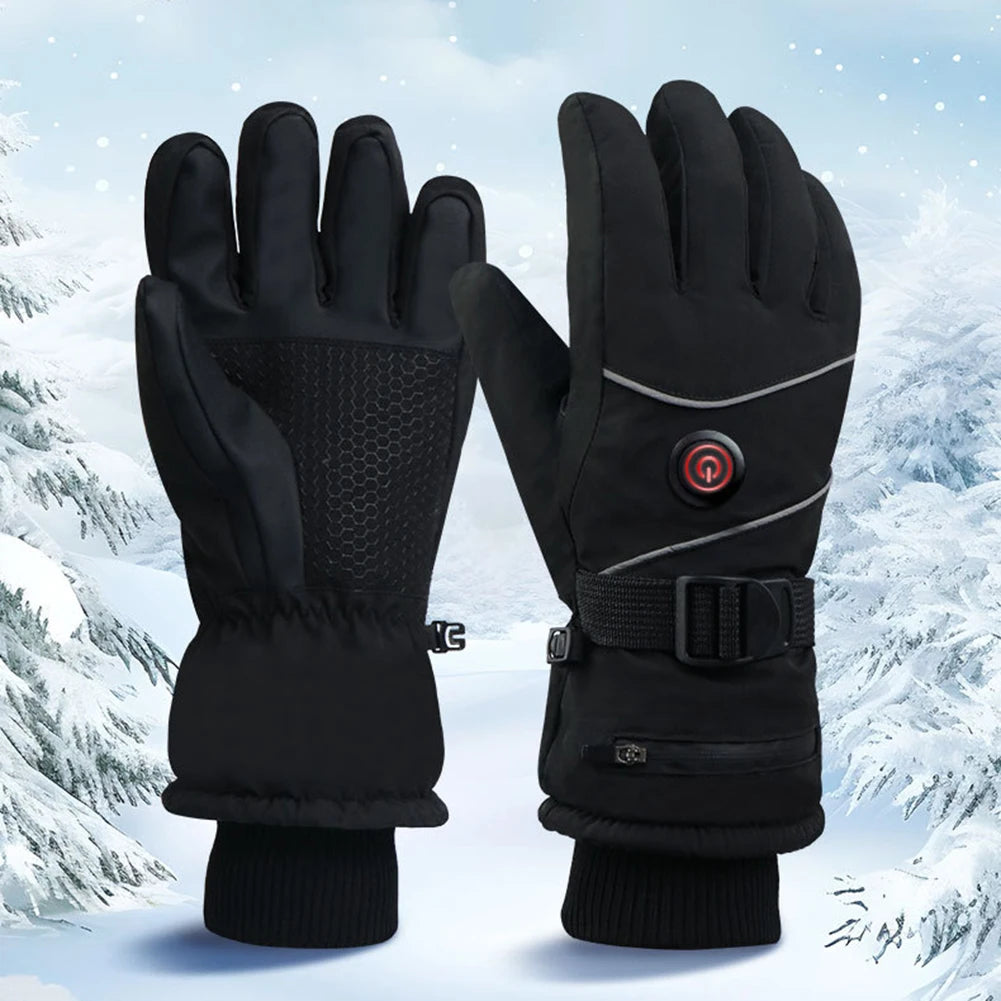 Heated Touch Screen Gloves 3 Heat Levels DC Rechargeable