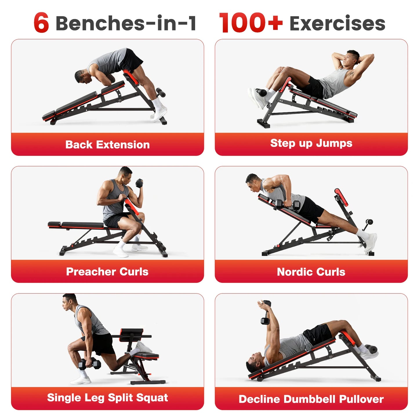 Foldable Adjustable Dumbbell Bench Roman Chair For Home Gym And Weightlifting
