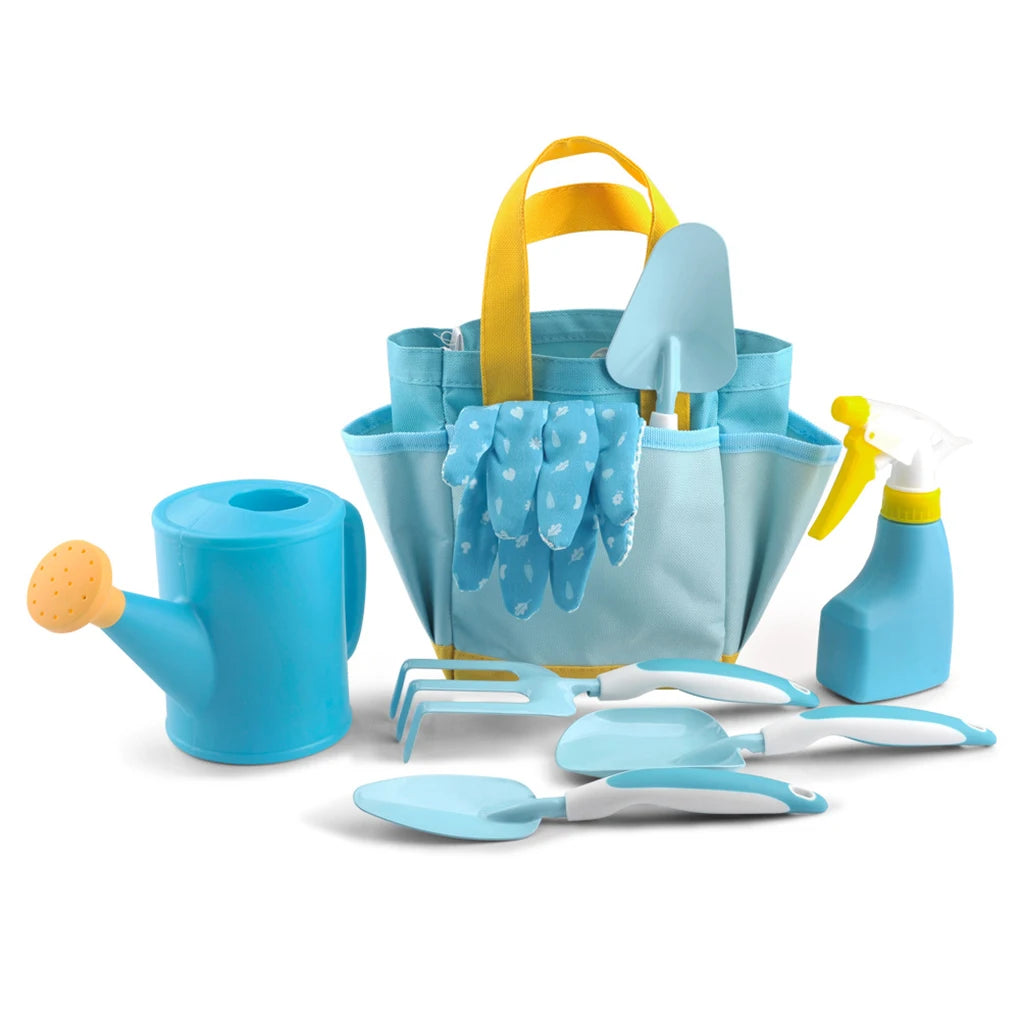 Children Garden Tool Set to Develop Child Imagination and Physical Activity With Shovel,Rake Watering Can Protective Apron