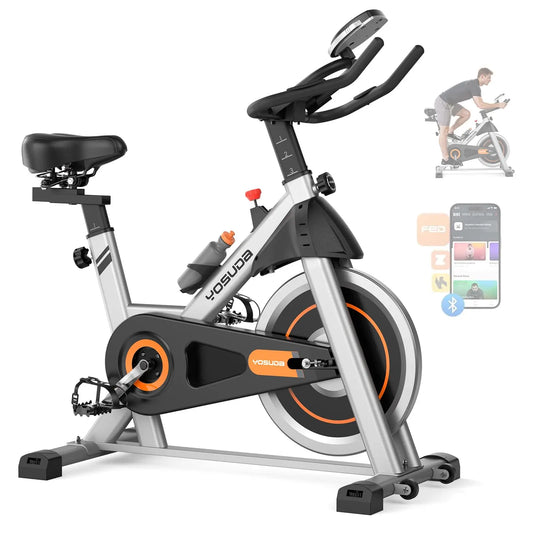 YOSUDA Exercise Bike With Magnetic Resistance And Bluetooth 300 Pound Capacity