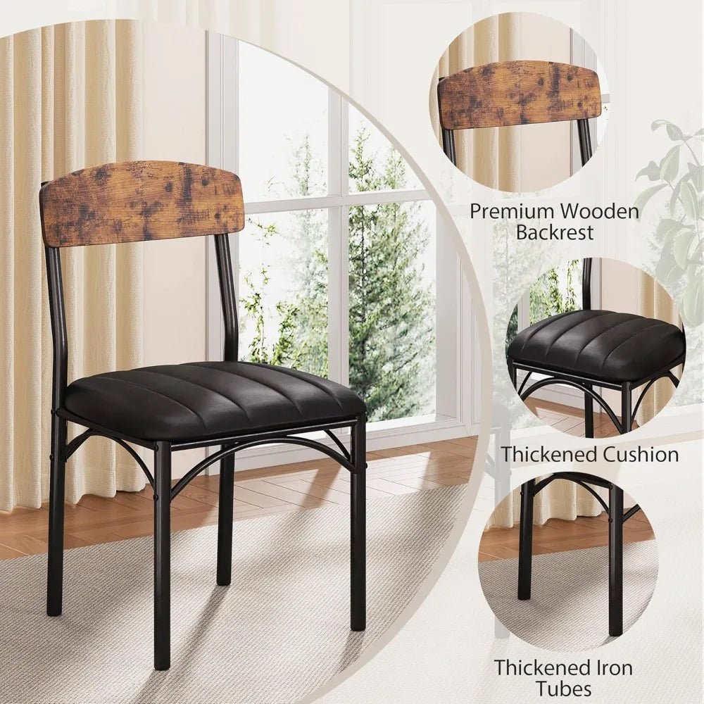 Round Dining Table Set For 4 Pedestal Circle Table Chairs