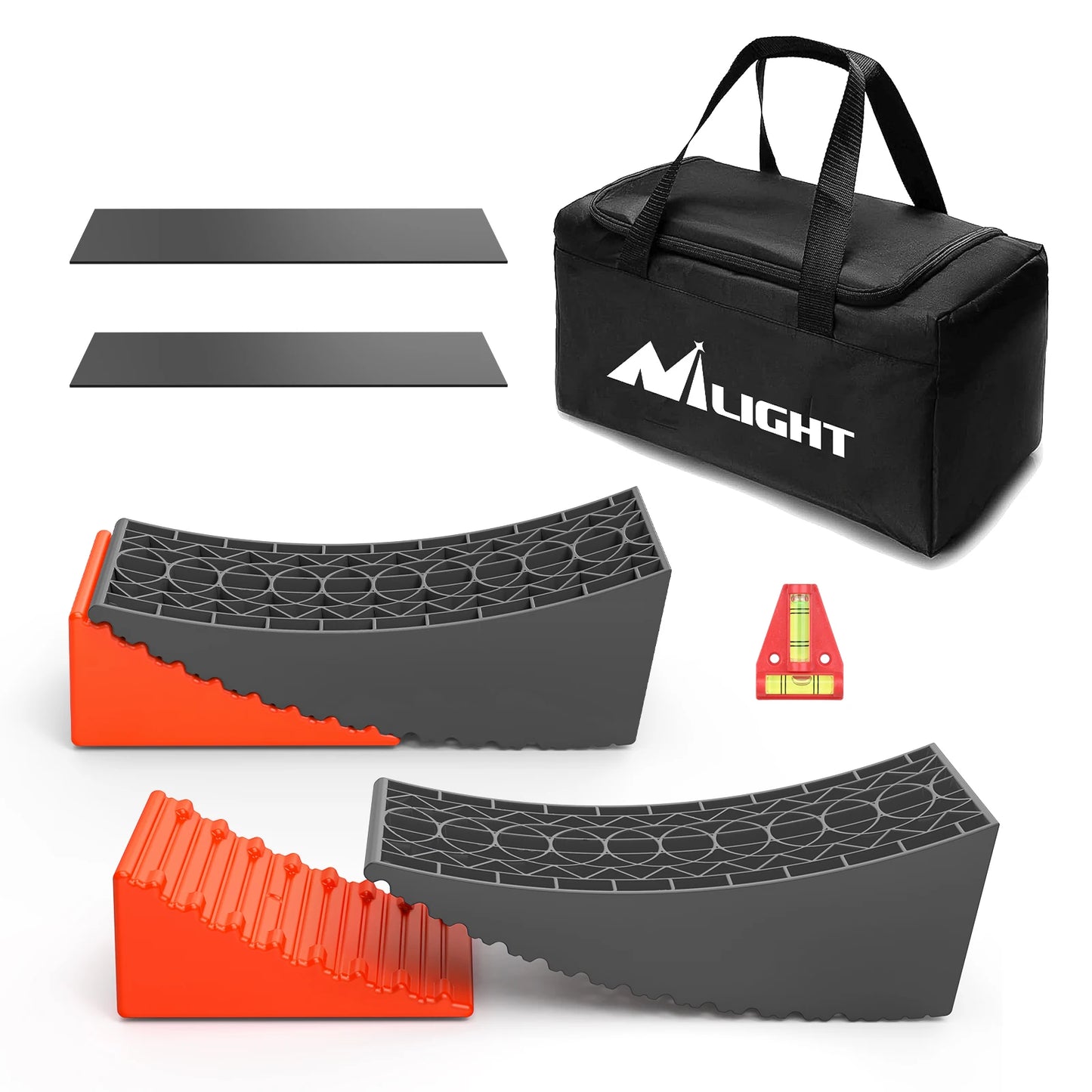 Nilight RV Leveler 2 Pack Camper Leveling Blocks Dual Axles Up To 35000 Lbs