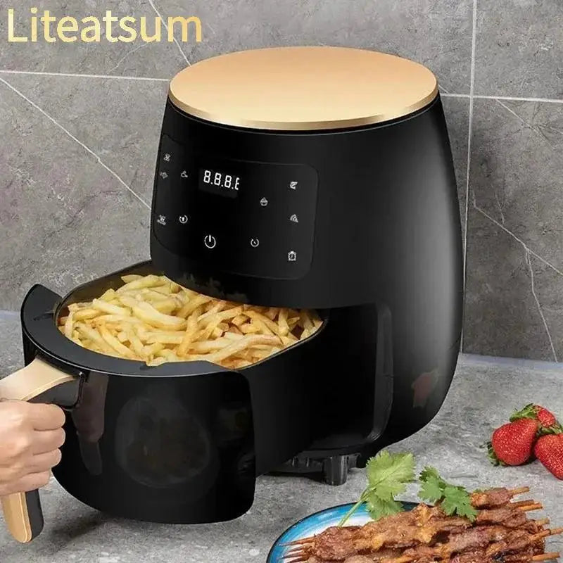 6L Large Digital Air Fryer Non Stick Multi Use Easy Clean