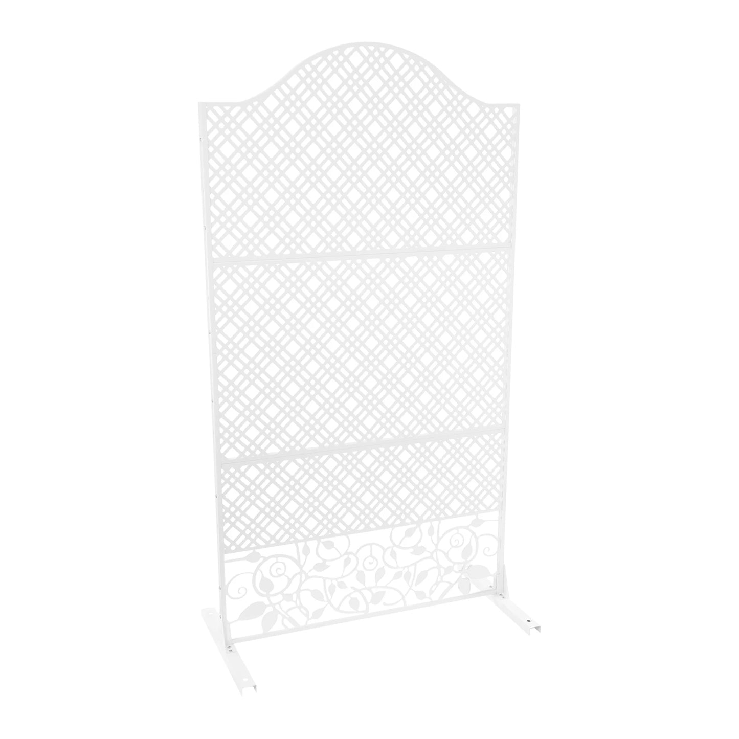 100x185x50cm Decorative Outdoor Divider Living Room Partition Metal Privacy Screen