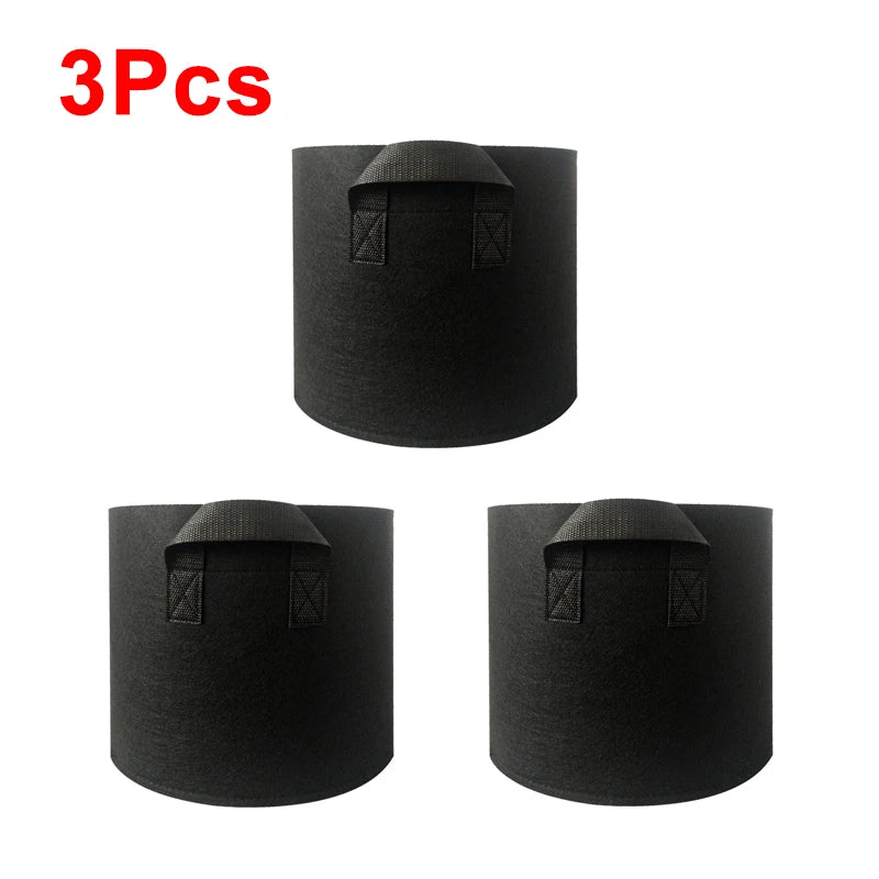 Thickened Nonwoven Grow Bags 1 to 12 Gallons with Handles for Vegetables