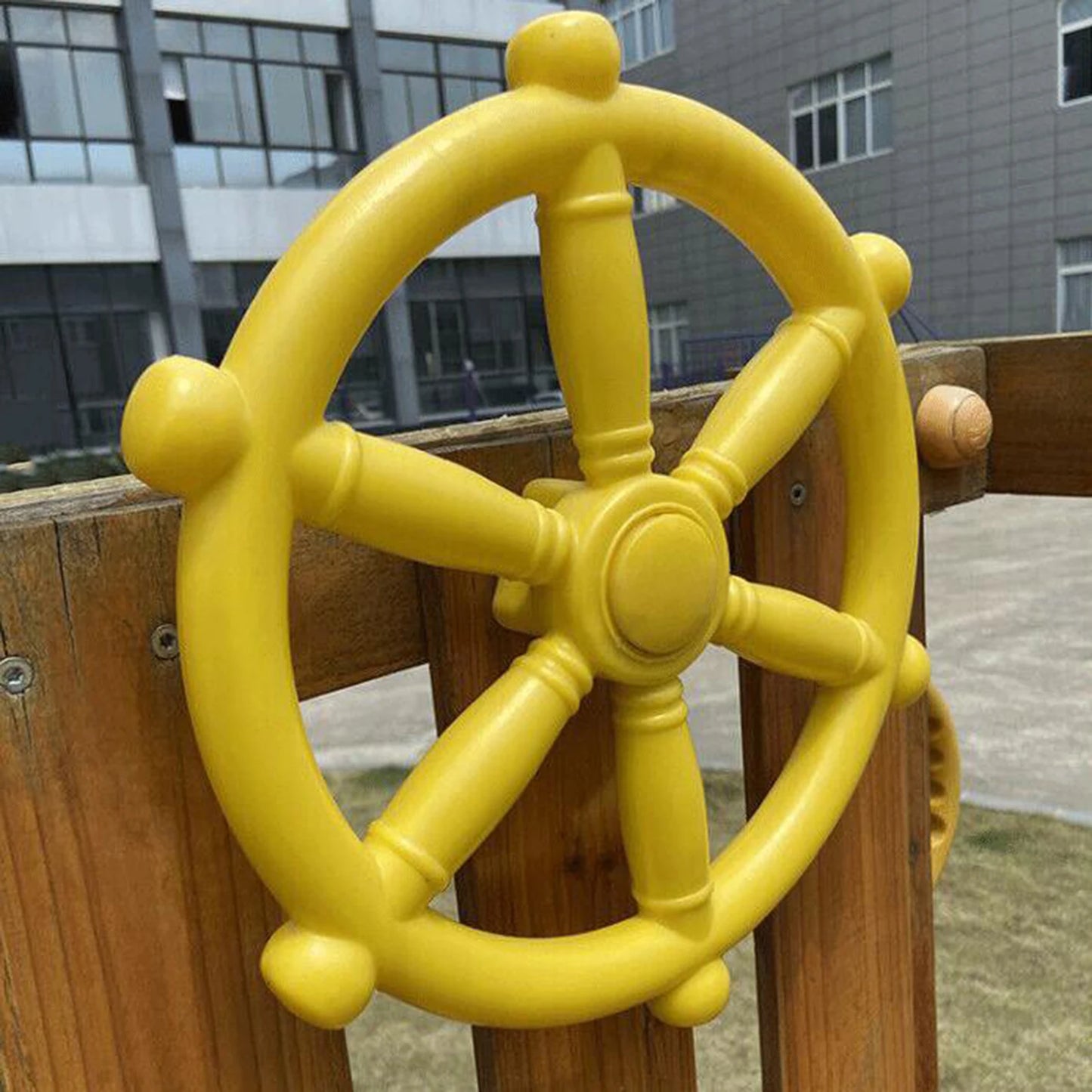 Pirate Ship Wheel With Screws Kids Steering Toy Playground