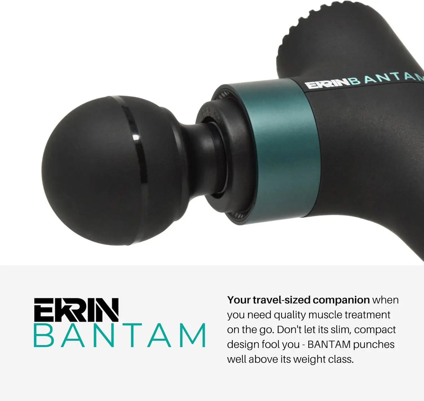 Compact Deep Tissue Massage Gun With Adjustable Speeds And Four Attachments