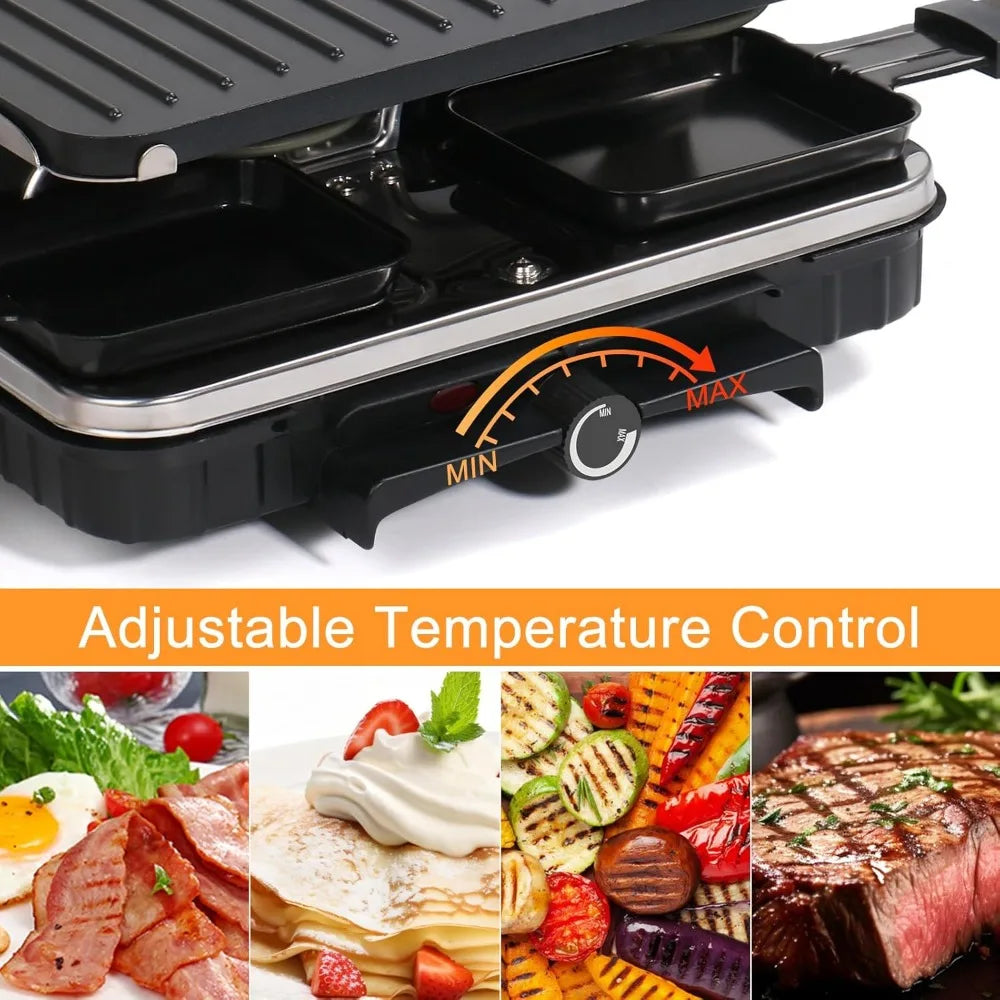 Raclette Grill Indoor Smokeless Korean BBQ Table 2 In 1