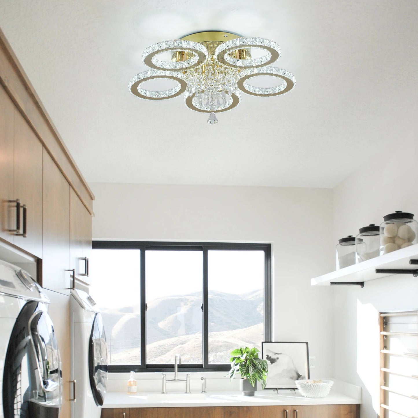 Led Ceiling Light Modern Home Decoration Crystal Chandelier Luxury Living Room BedRoom Dining Gold Ceiling Lamp lighting