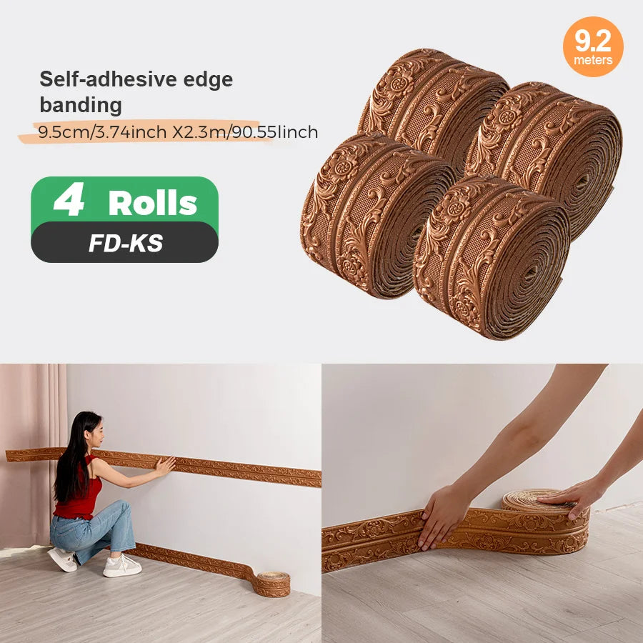 Self Adhesive Edge Banding Strip 8mm Foam Peel And Stick For Indoor Areas