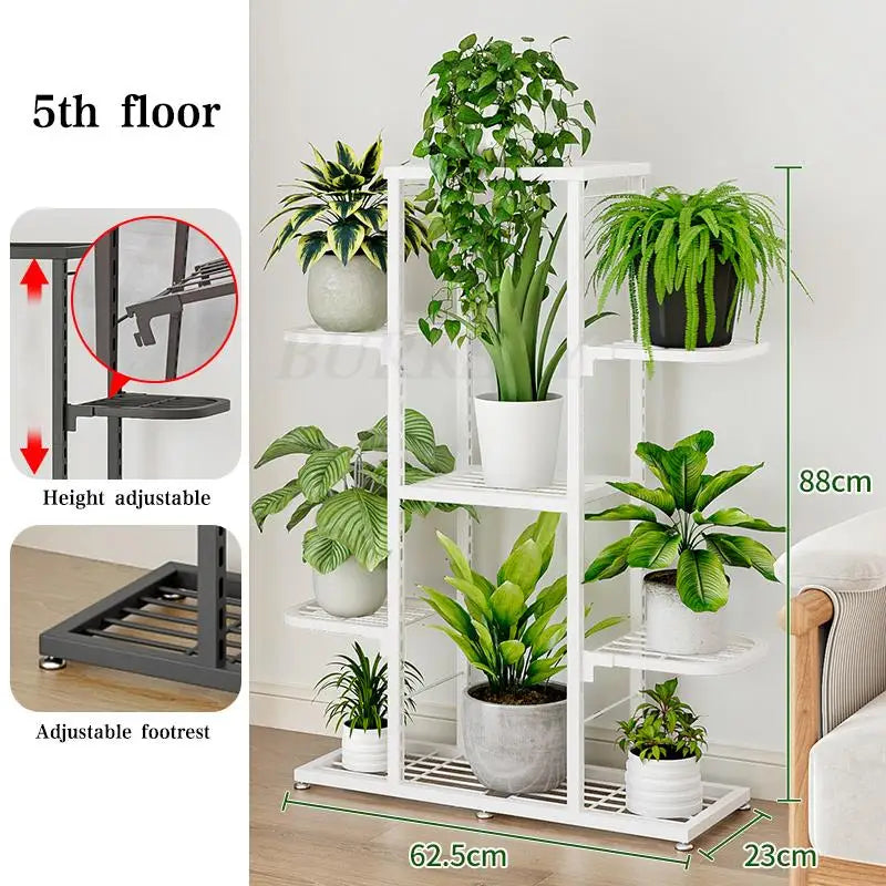 Indoor Plant Stand 5 Tier And 7 Tier Flower Rack Pot Shelf Storage Organizer