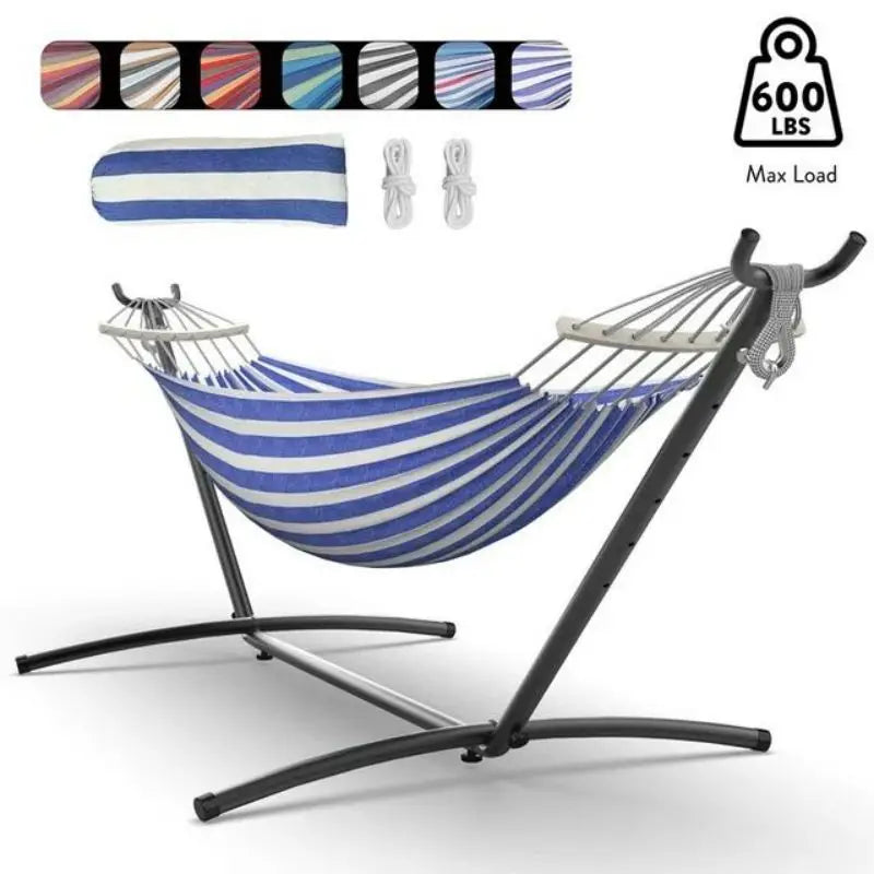 Gyroor Hammock With Adjustable Stand And Storage Bag 600 Pound Capacity