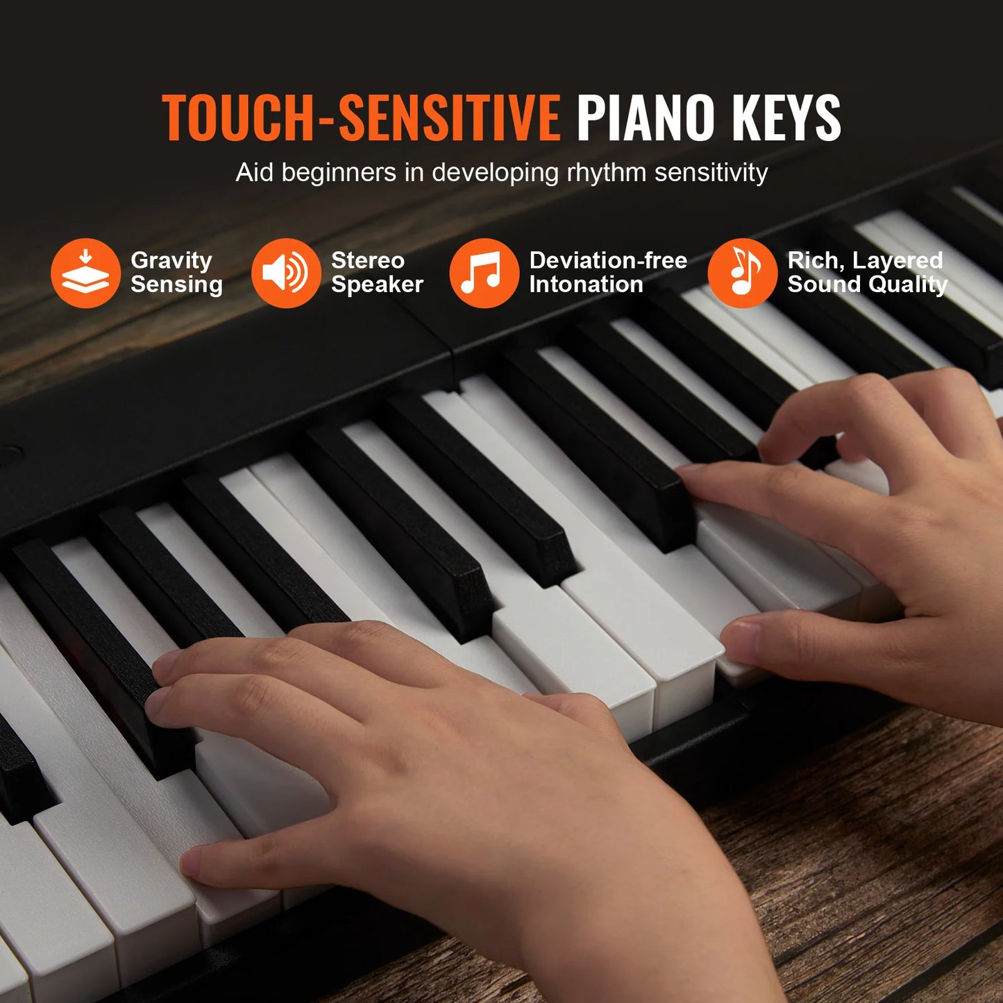 88 Key Folding Bluetooth Keyboard Piano Rechargeable MIDI Foldable For Beginners