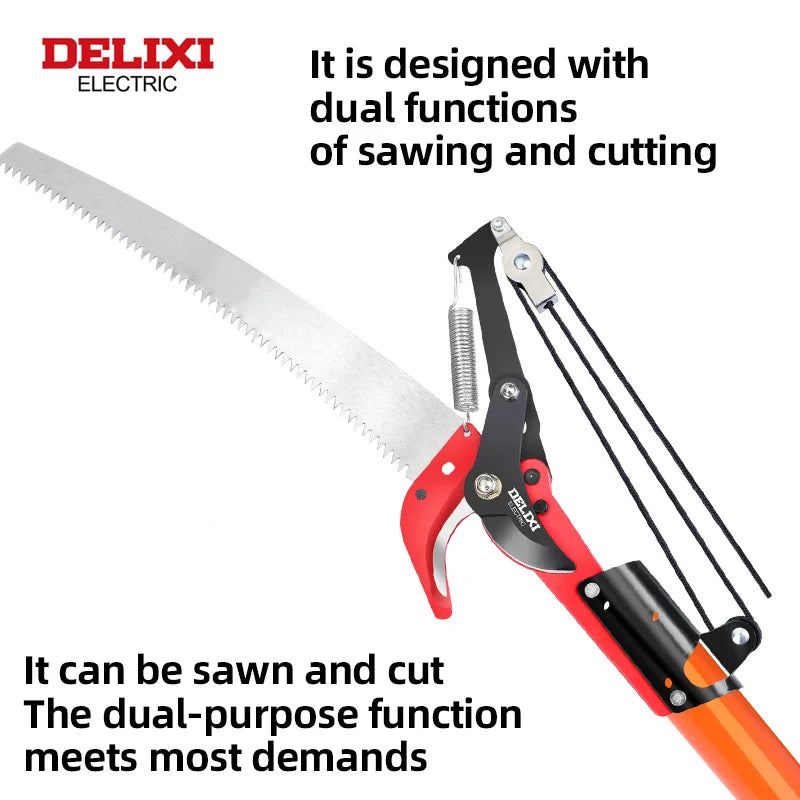 Delixi Electric Telescopic Saw 9 To 26 Ft Pruning Tool