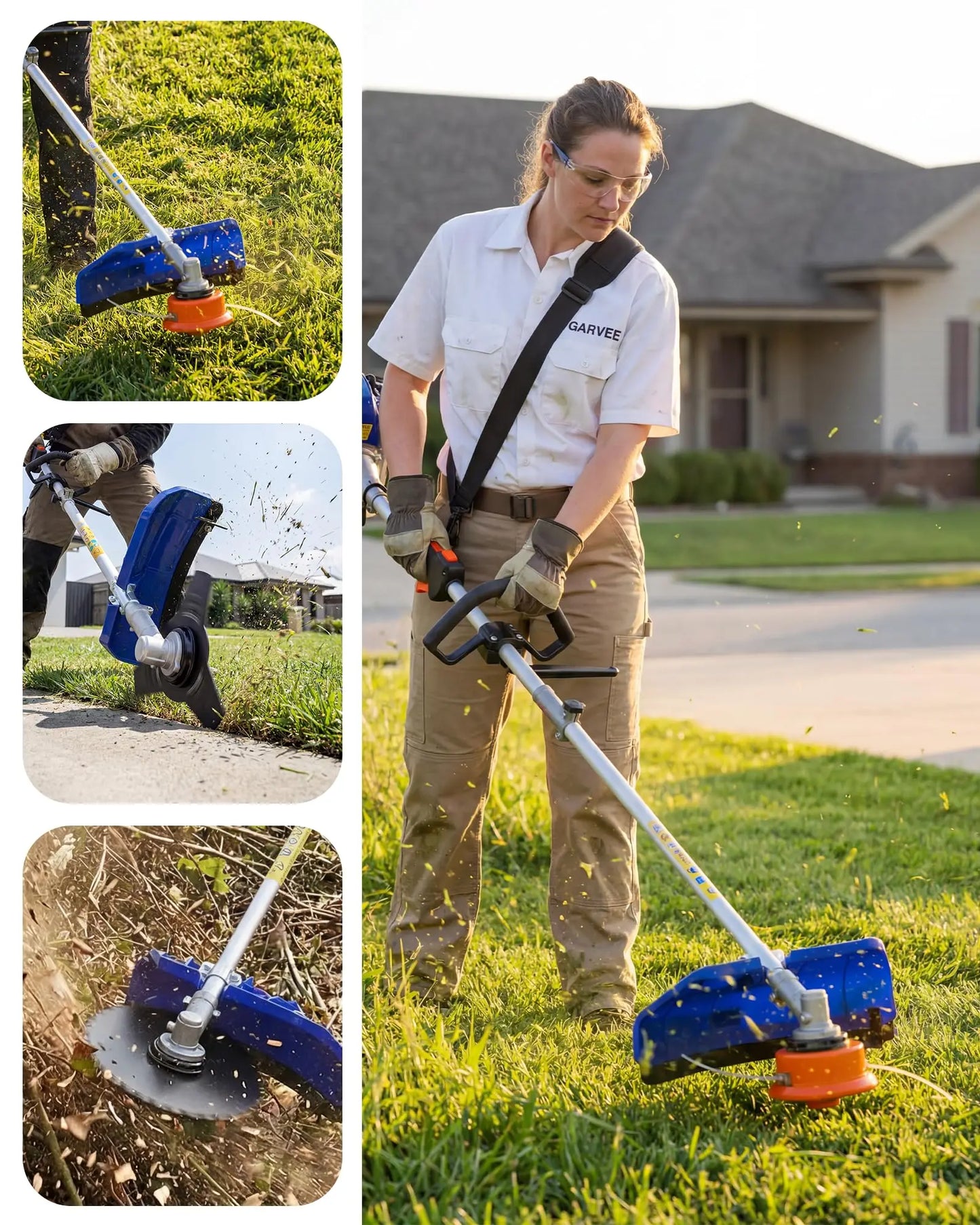 43cc 52cc Gas Weed Eater 3 In 1 Weed Wacker String Trimmer Brush Cutter