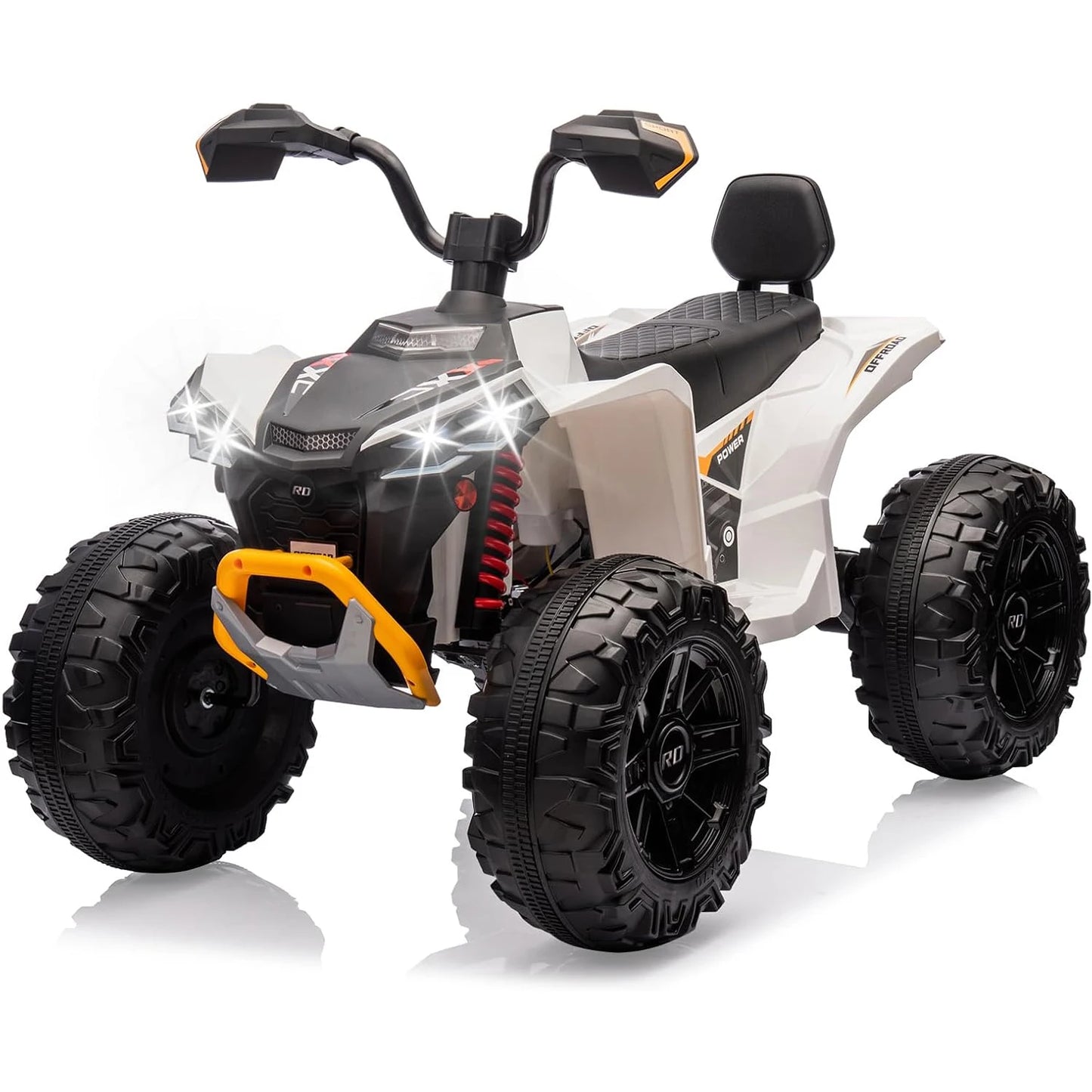 24V Kids Electric ATV Two Seater With Dual 550W Motors LED Lights Music Player