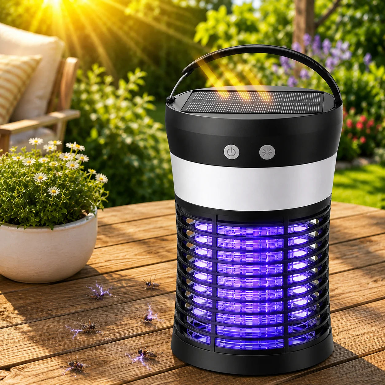 Bug Zapper 3000V Rechargeable Indoor Outdoor Mosquito Killer