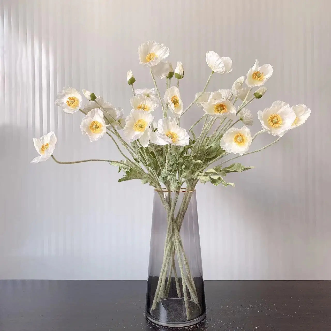 4 Head Poppy Artificial Flowers Bouquet For Home Decor Wedding Party Diy