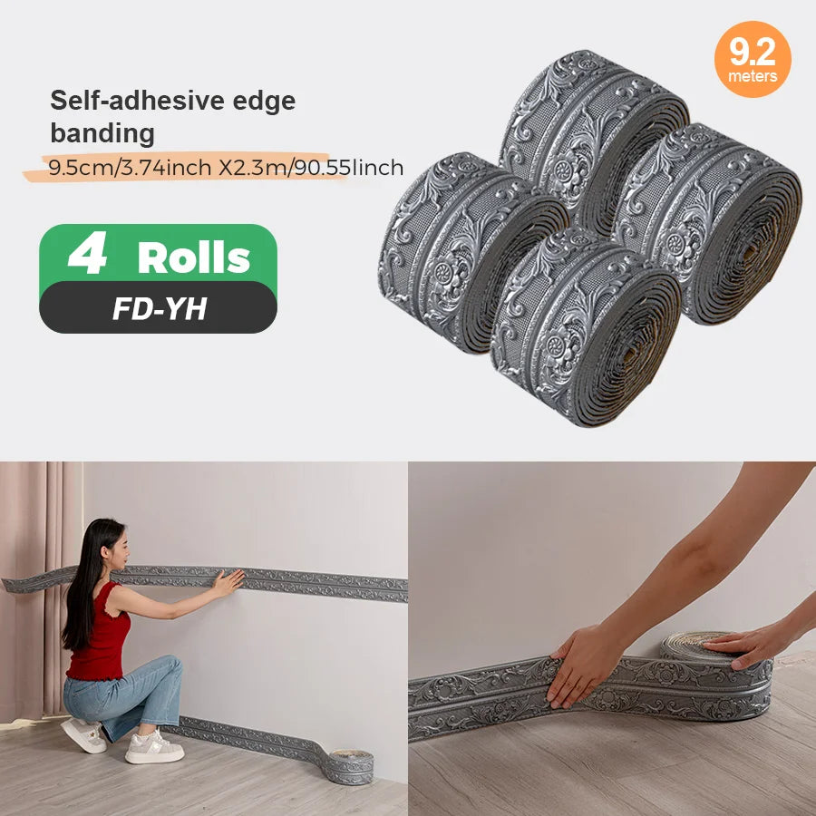 Self Adhesive Edge Banding Strip 8mm Foam Peel And Stick For Indoor Areas