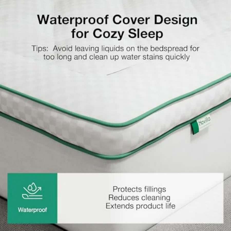 Novilla CL Extra Thick Pillow Top Mattress Topper With Down Alternative Fill