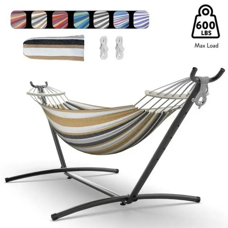 Gyroor Hammock With Adjustable Stand And Storage Bag 600 Pound Capacity