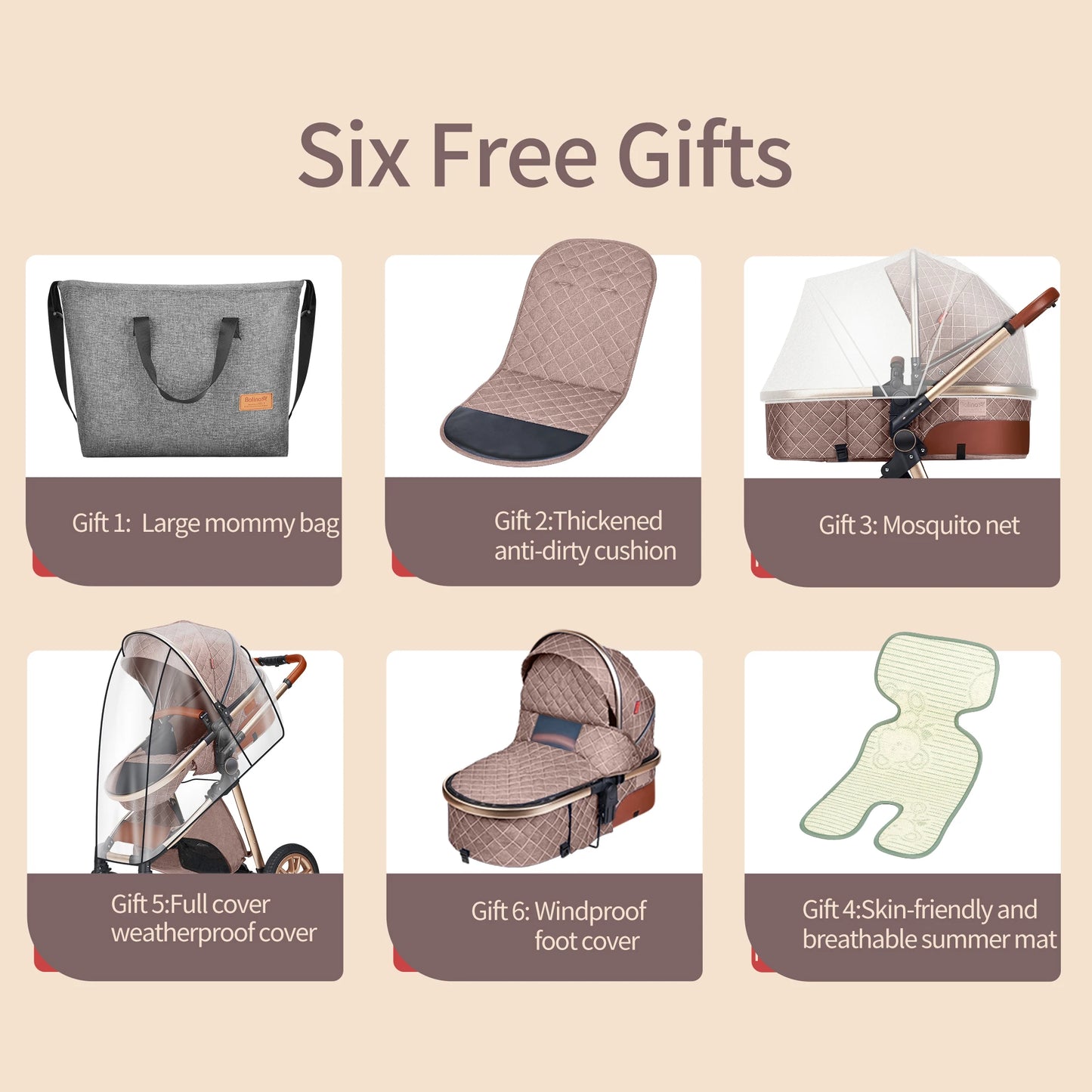 Vista Three In One Stroller Luxury Pram With Reversible Parent Facing Seat