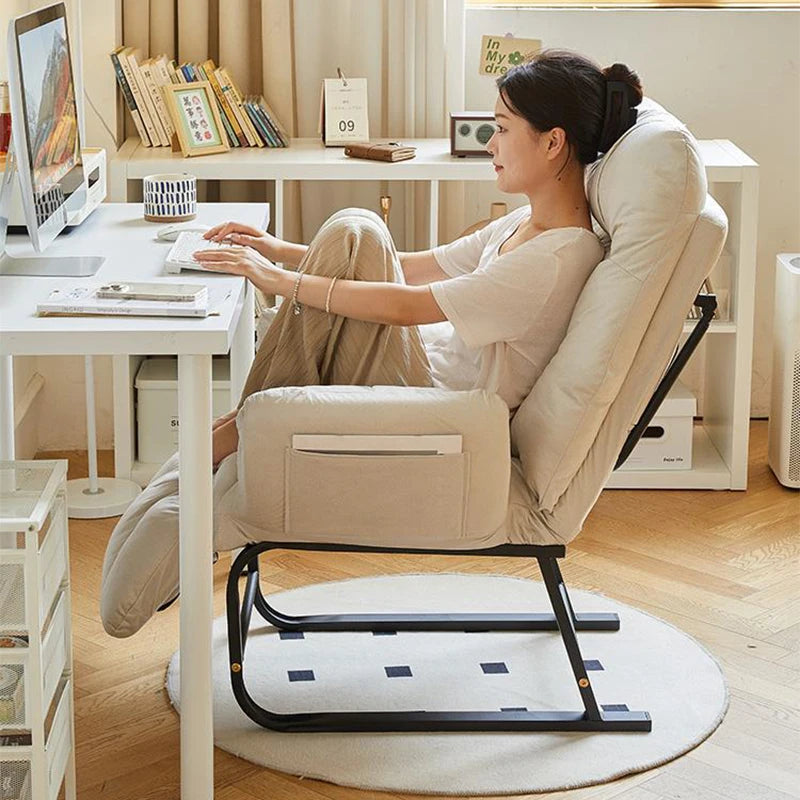 Sofa Chair Recliner With Large Seat Cushions And Adjustable Backrest For Bedroom