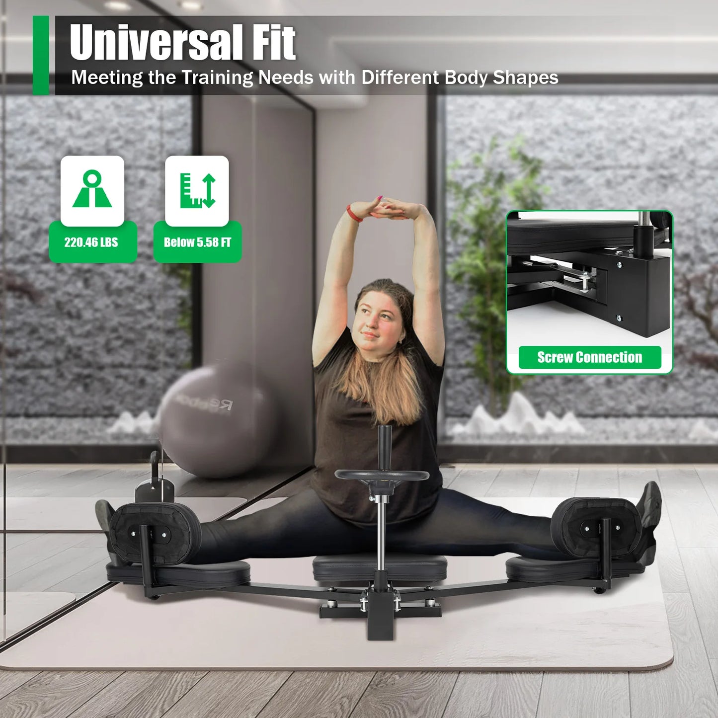 3 Bar Leg Stretching Machine Heavy Duty Leg Flexibility Gymnastics Yoga