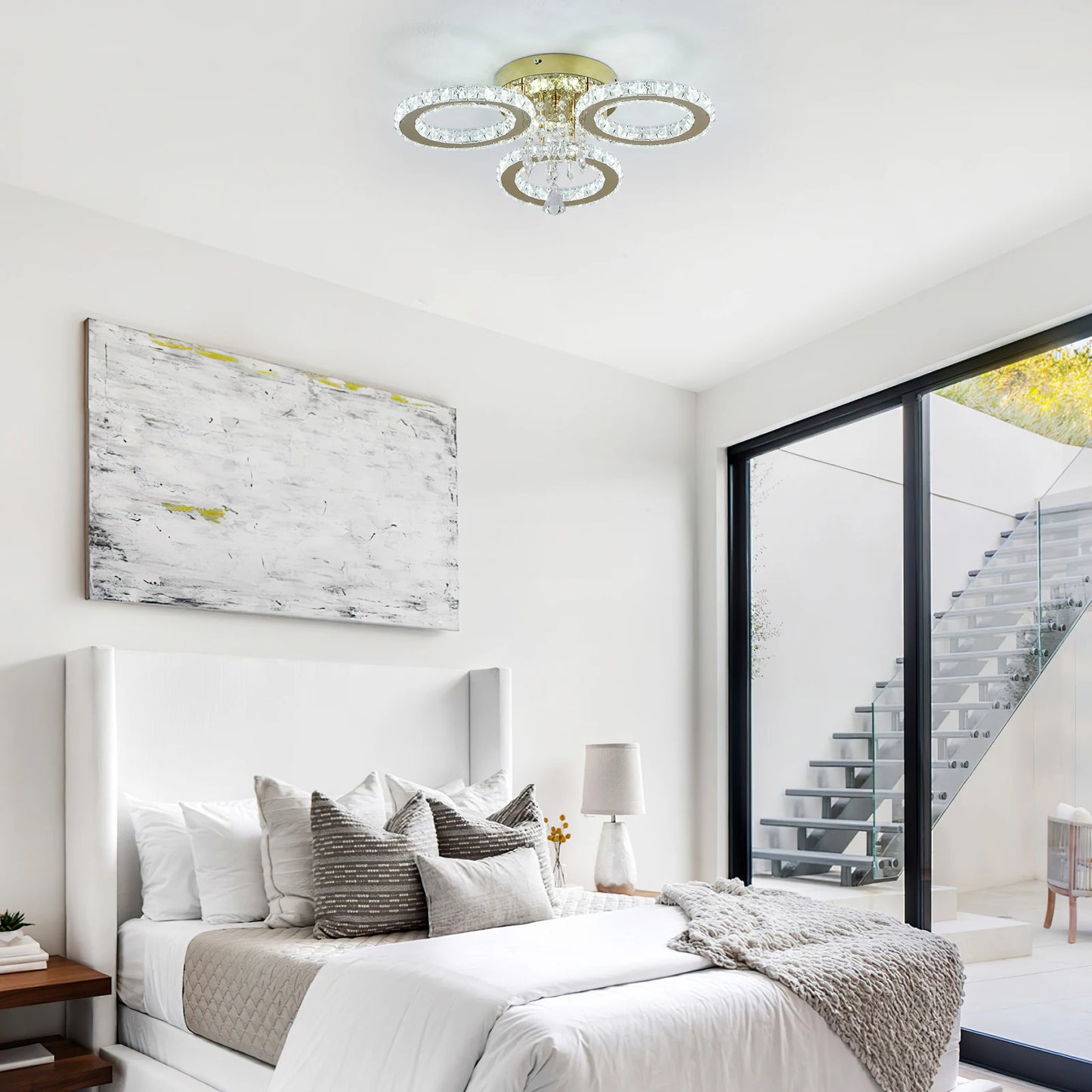 Led Ceiling Light Modern Home Decoration Crystal Chandelier Luxury Living Room BedRoom Dining Gold Ceiling Lamp lighting